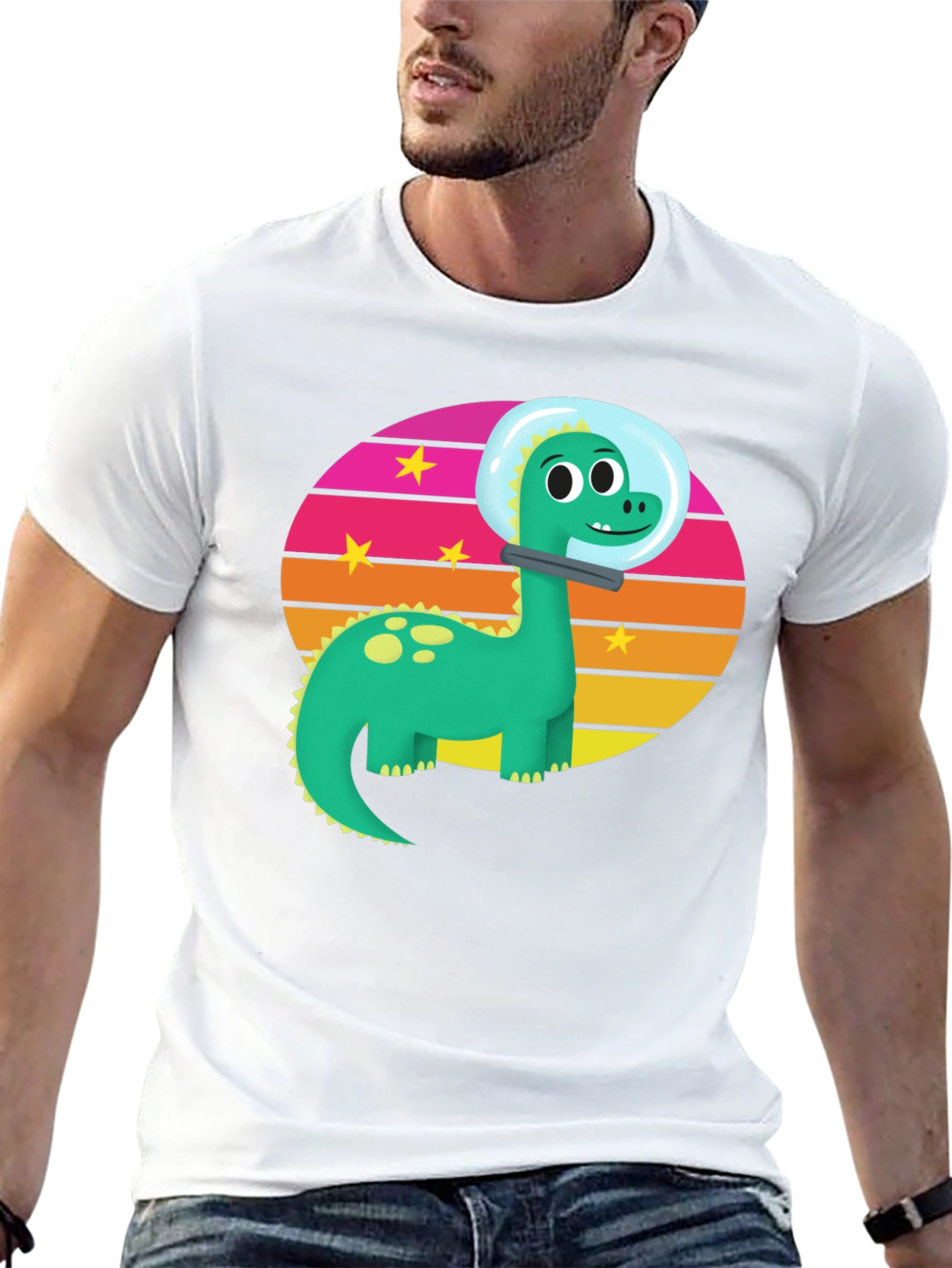 Dino Astronaut Graphic T-Shirt
