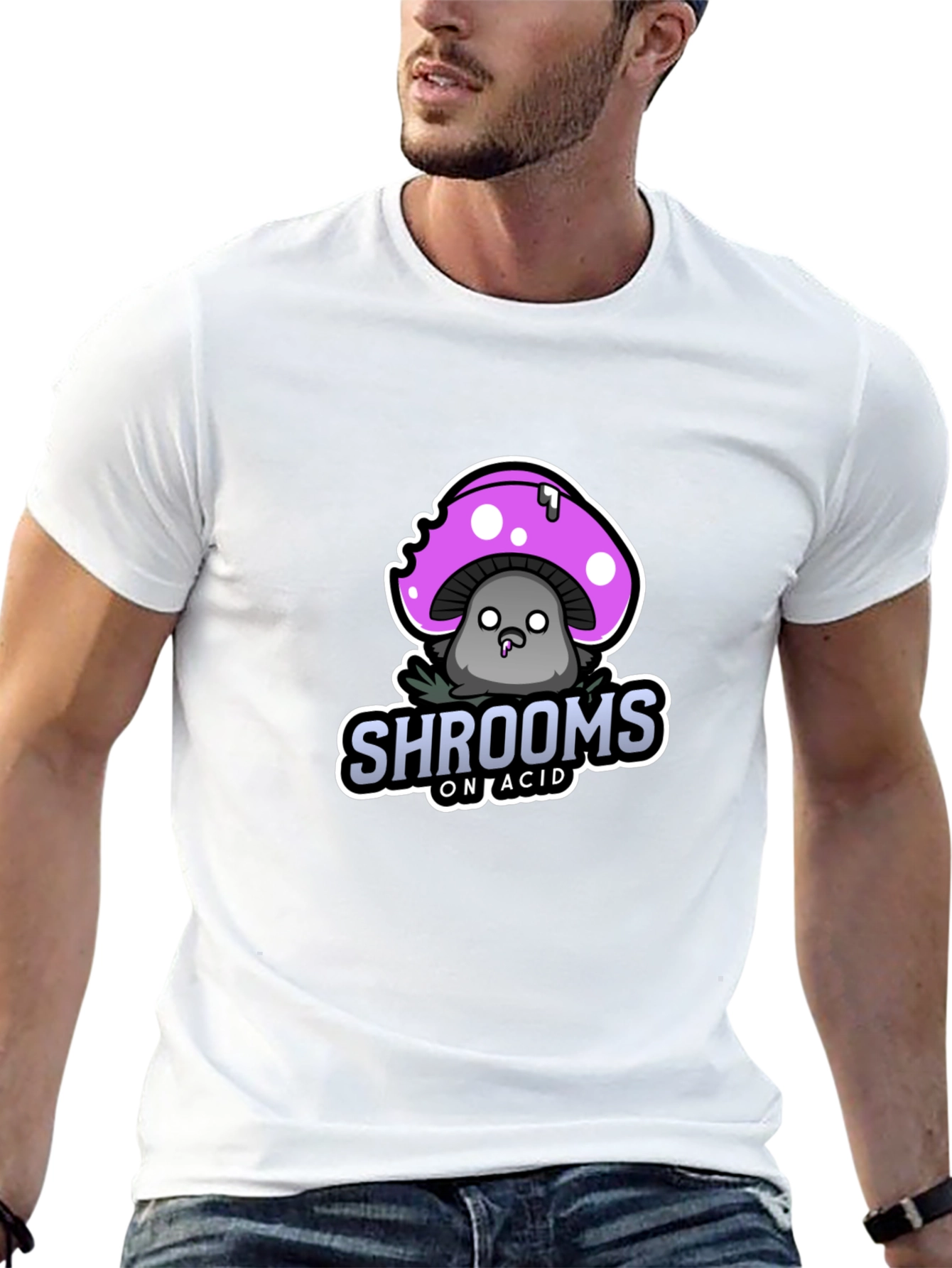Shrooms on Acid T-Shirt - Black Graphic Tee