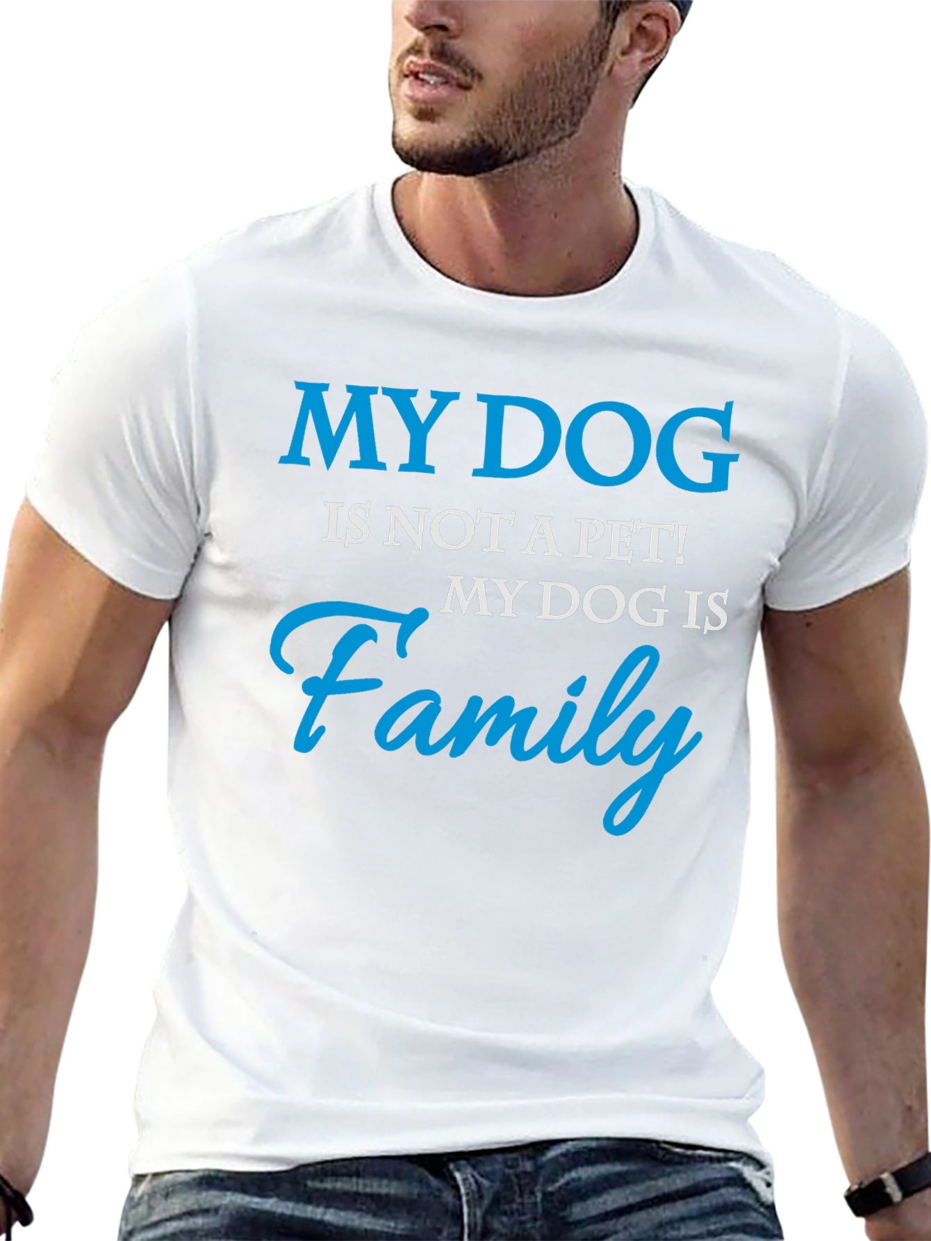 My Dog is Family Graphic Tee - Black