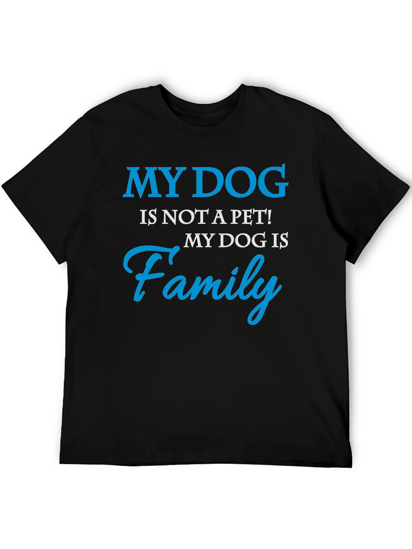 My Dog is Family Graphic Tee - Black