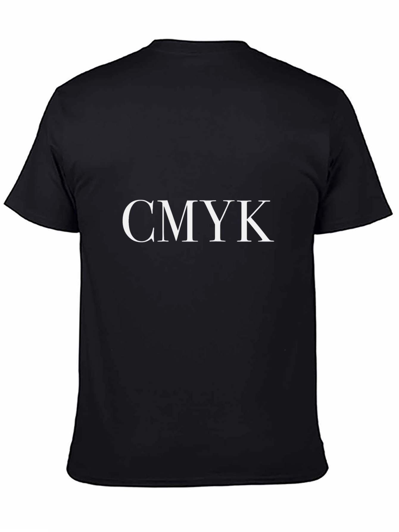 CMYK Graphic Tee - Classic Black Cotton T-Shirt