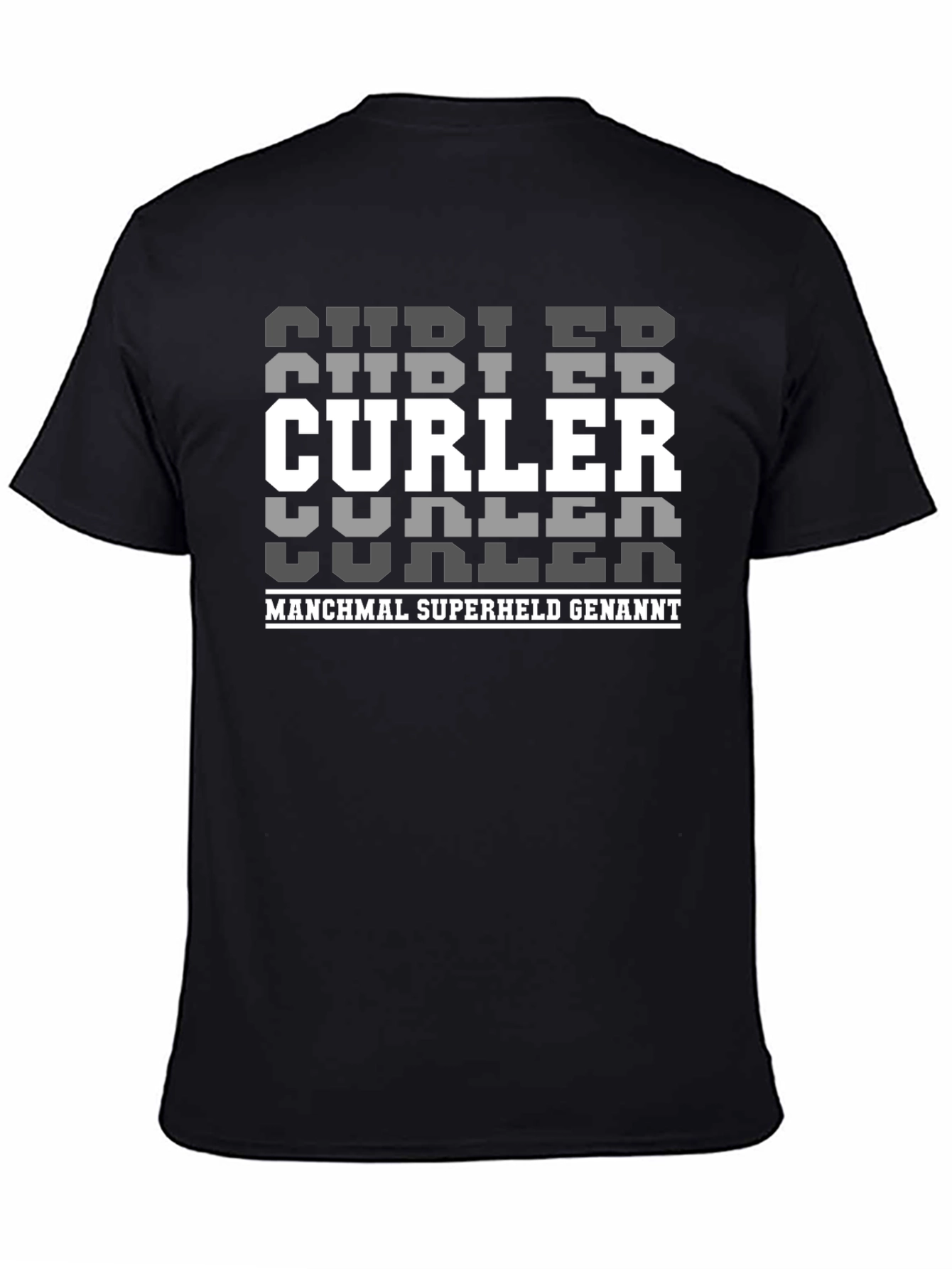 Curler Superheld T-Shirt - Black