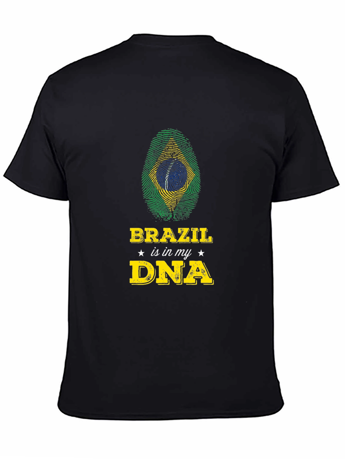 Brazil in my DNA T-Shirt - Black Graphic Tee
