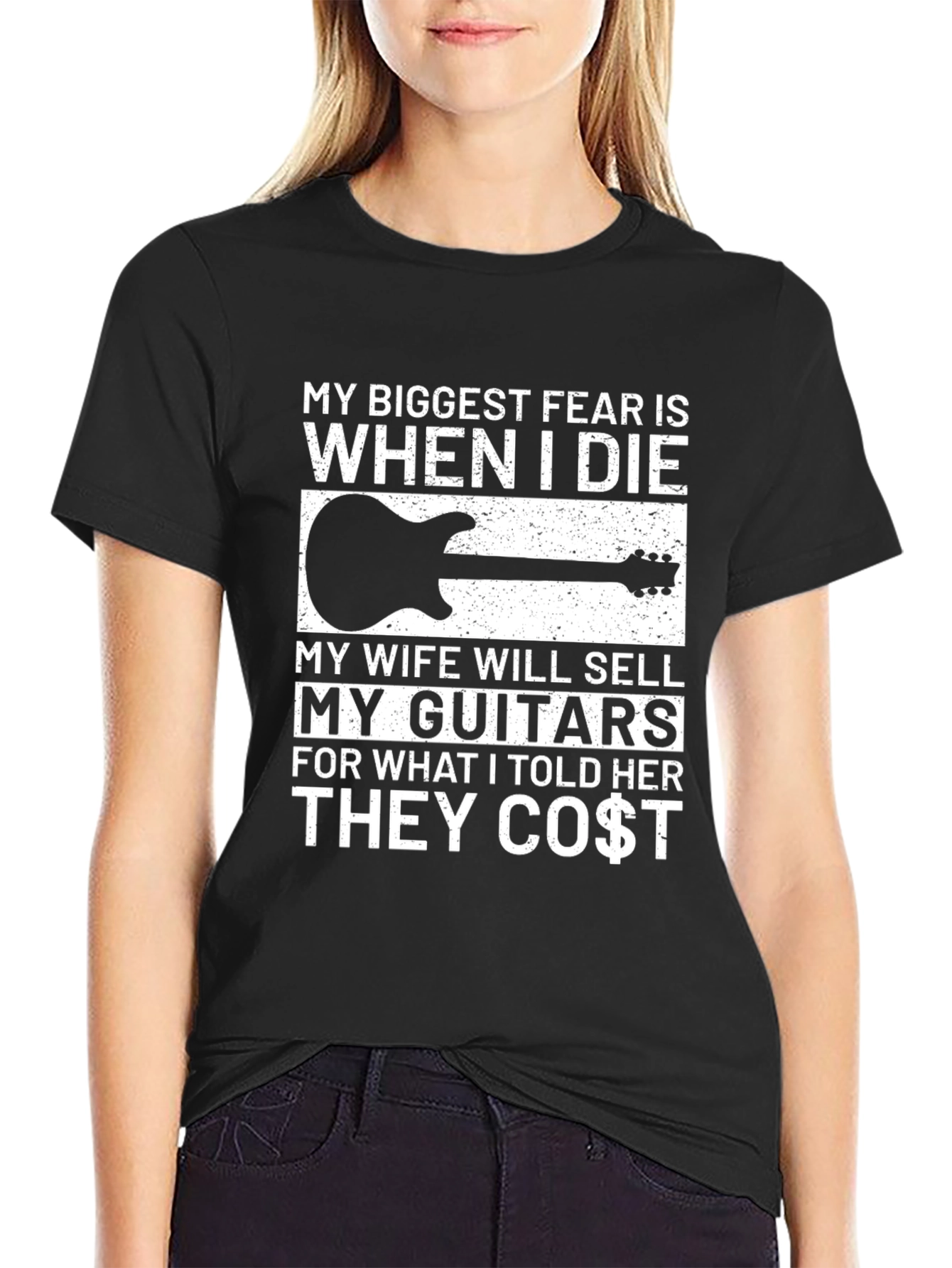 Funny Guitarist T-Shirt - My Biggest Fear Joke Tee
