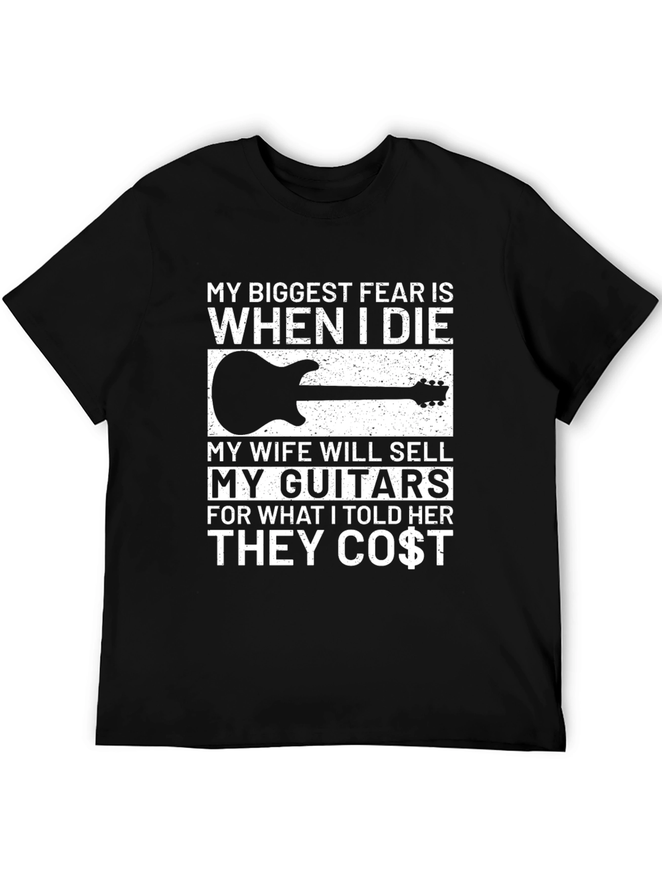 Funny Guitarist T-Shirt - My Biggest Fear Joke Tee
