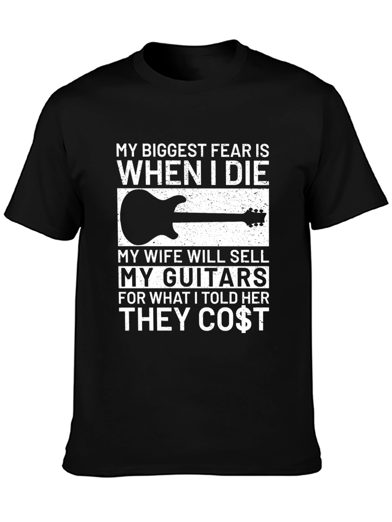 Funny Guitarist T-Shirt - My Biggest Fear Joke Tee