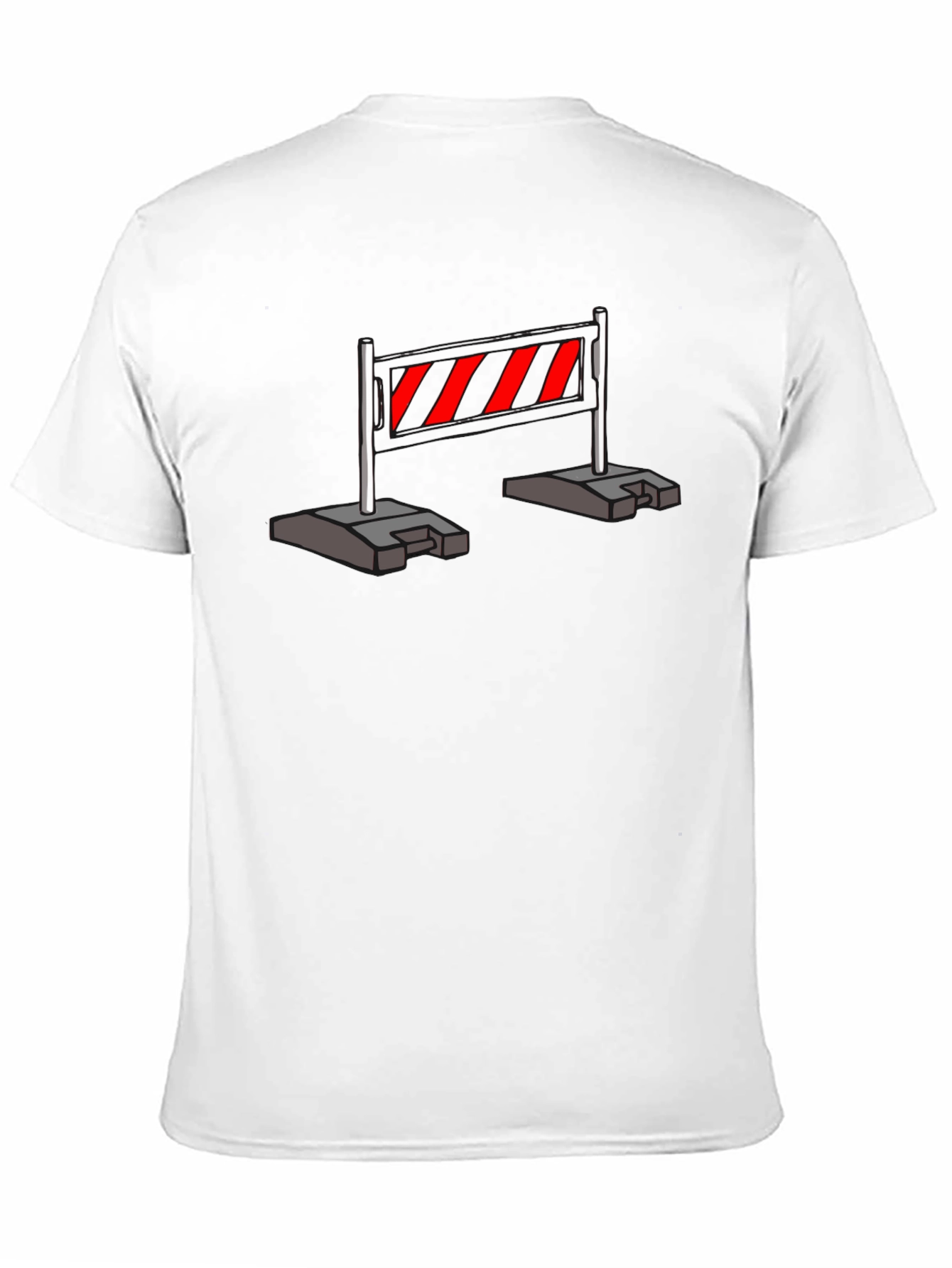Construction Barrier T-Shirt - Caution Stripes