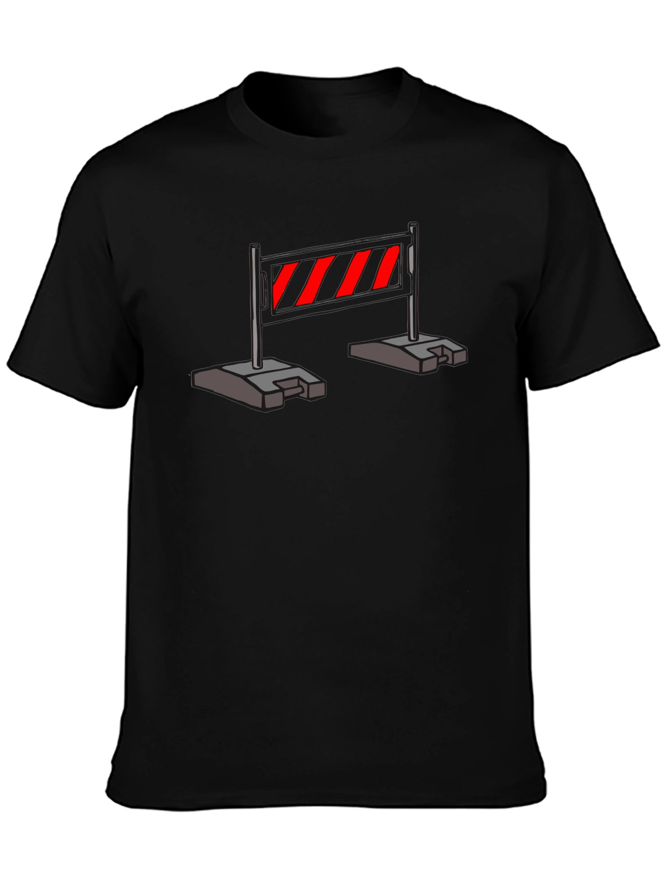 Construction Barrier T-Shirt - Caution Stripes