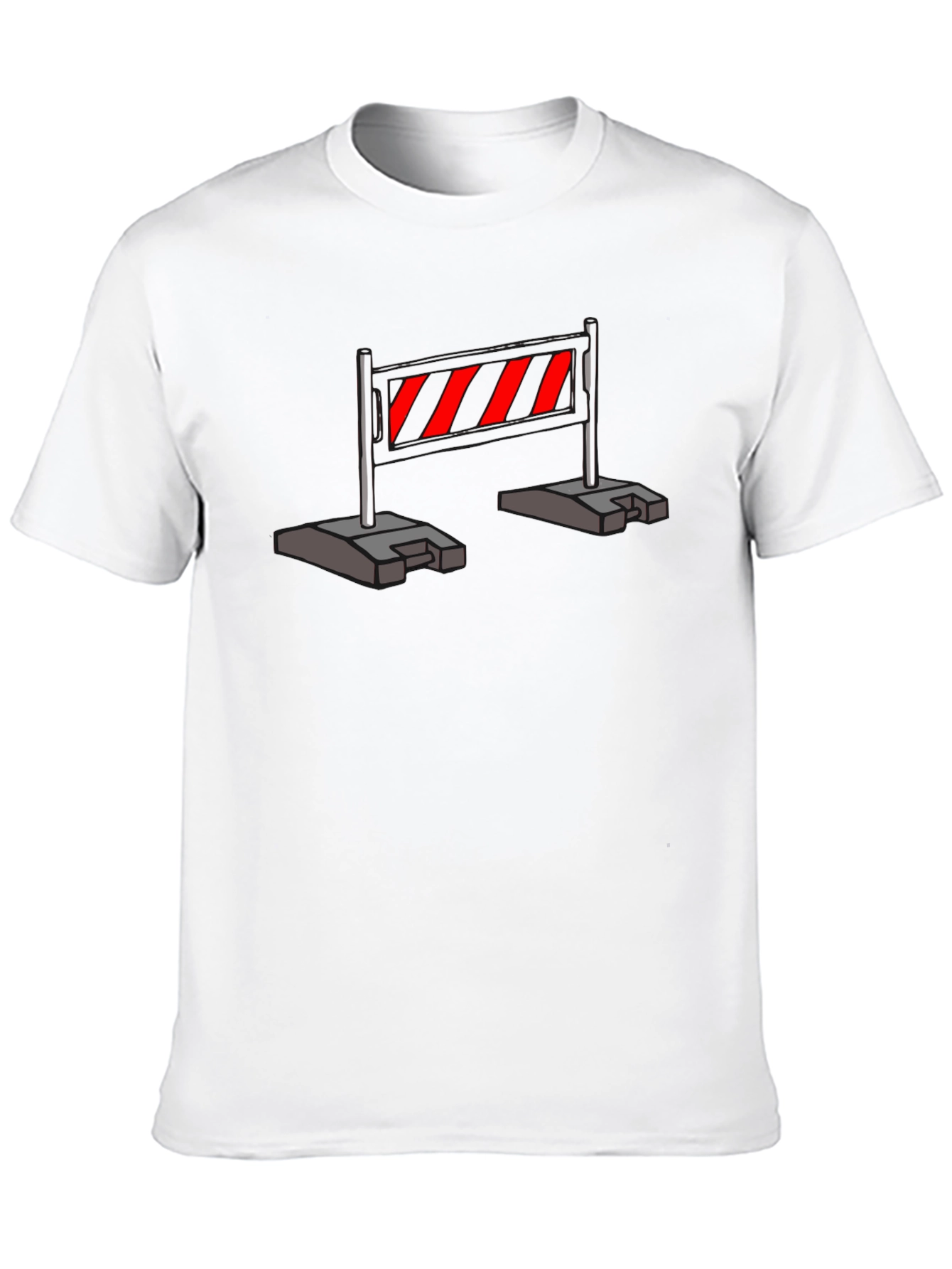 Construction Barrier T-Shirt - Caution Stripes