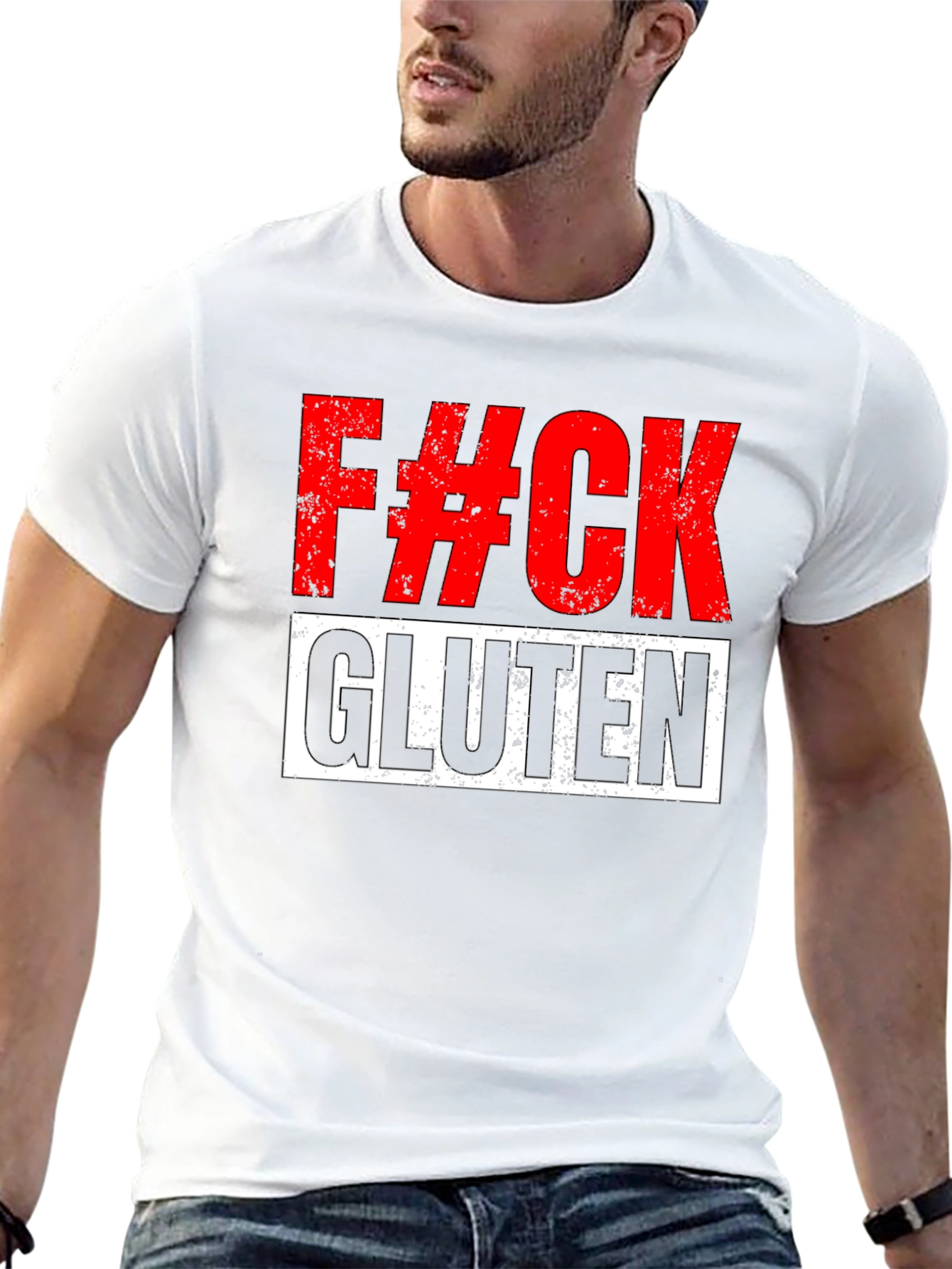 F#CK Gluten Graphic T-Shirt - Bold Statement Tee