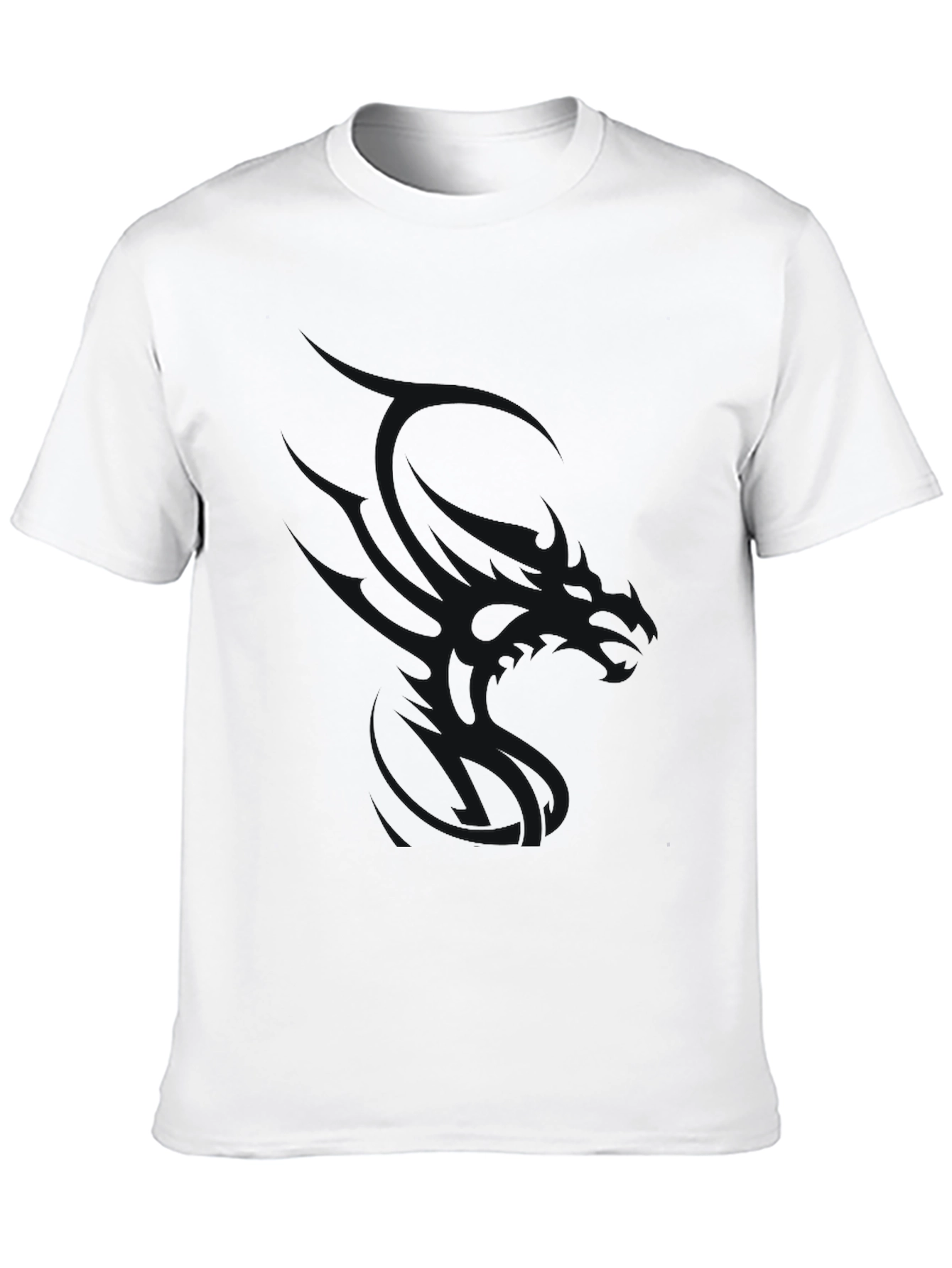 Mens Black Crew Neck Short Sleeve T-Shirt