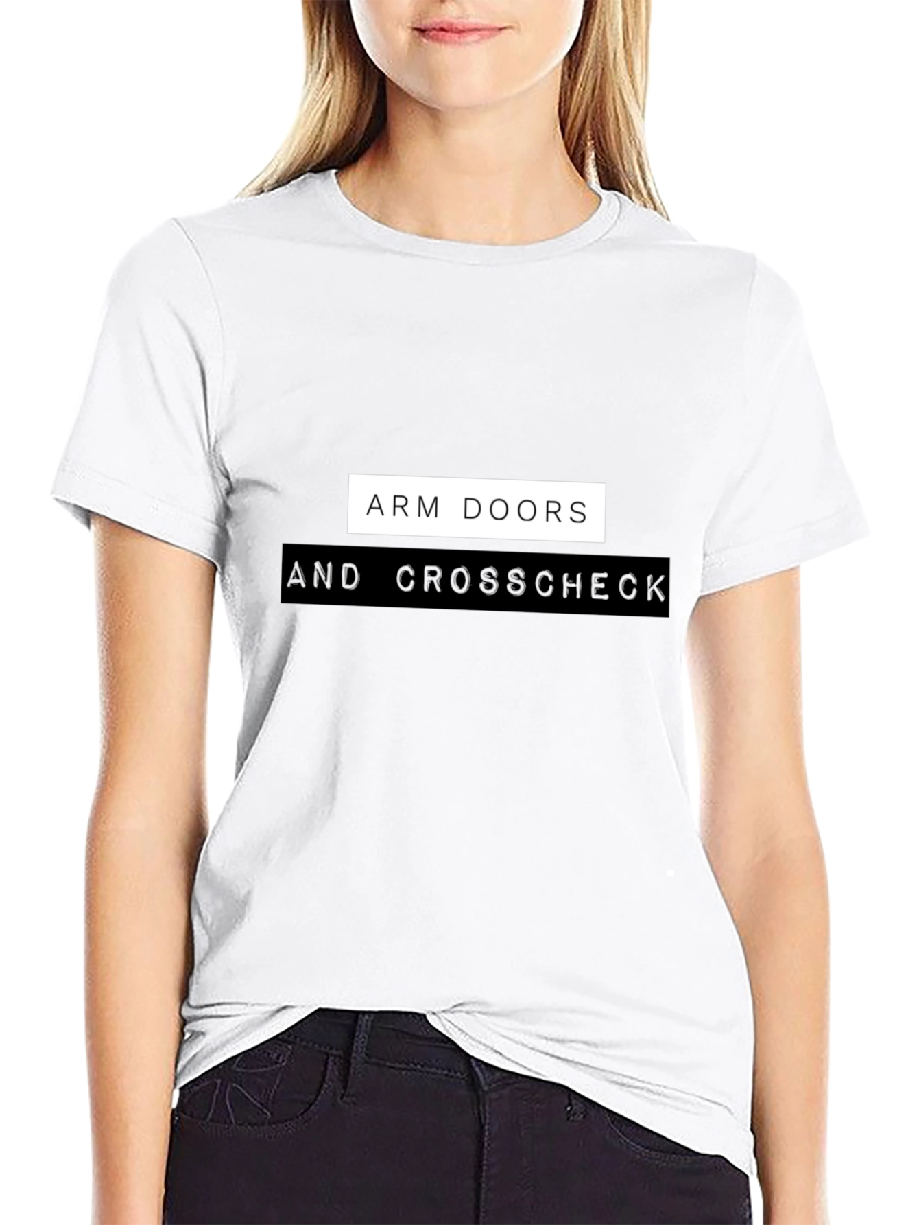 Arm Doors & Crosscheck Black T-Shirt