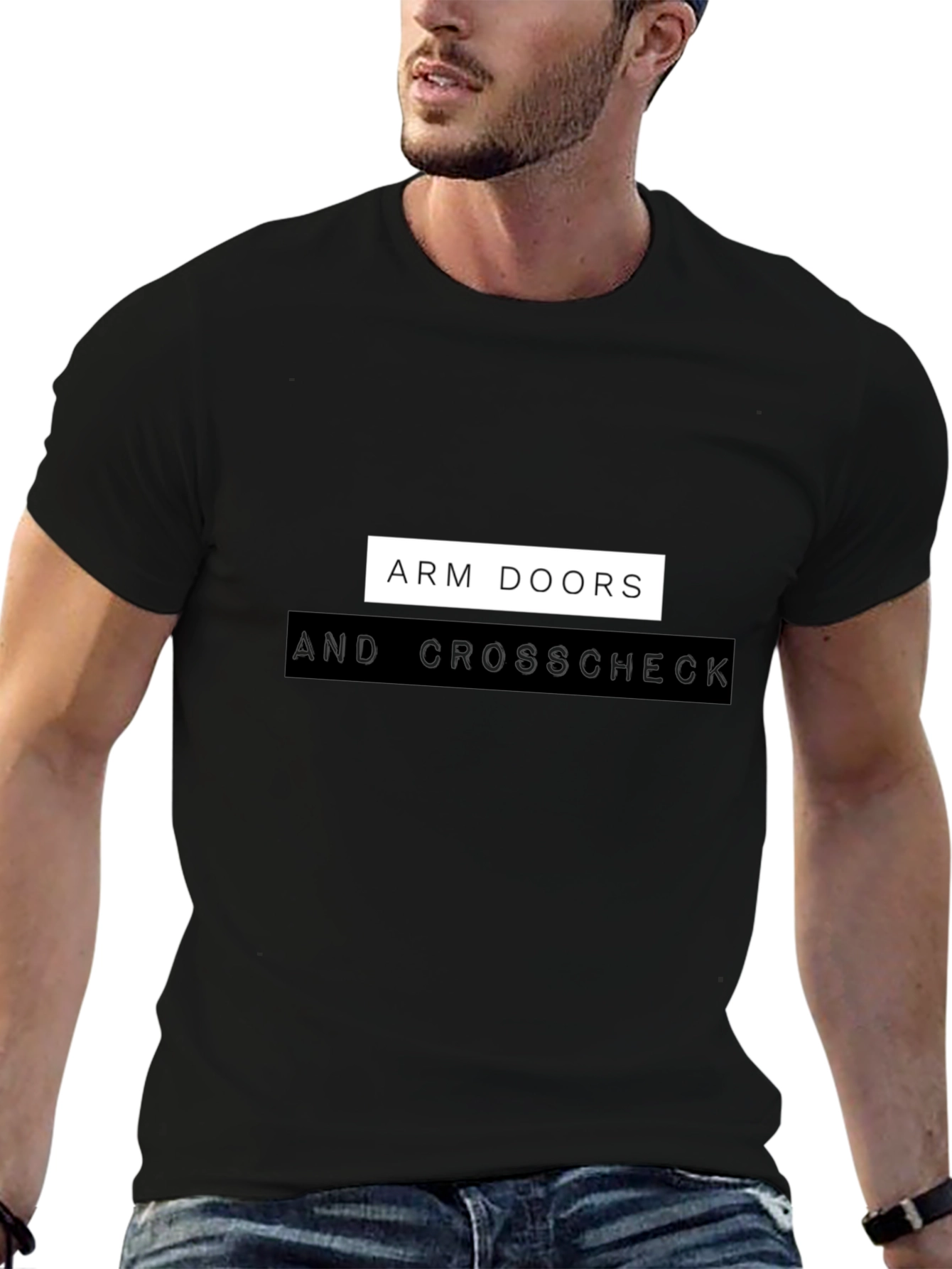 Arm Doors & Crosscheck Black T-Shirt