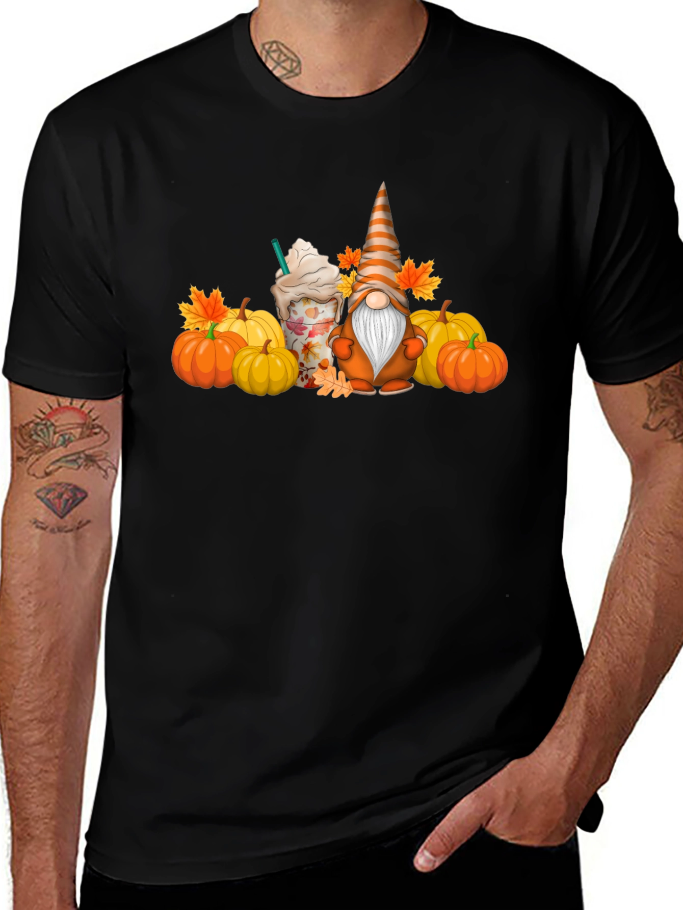 Autumn Gnome Pumpkin Spice T-Shirt