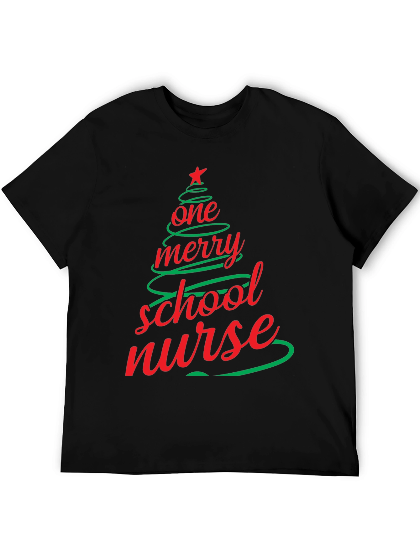Merry School Nurse Christmas T-Shirt
