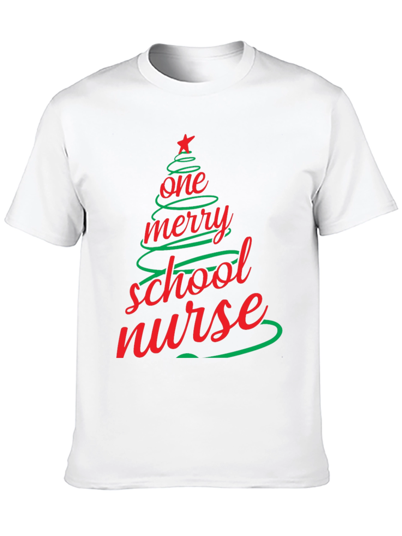 Merry School Nurse Christmas T-Shirt