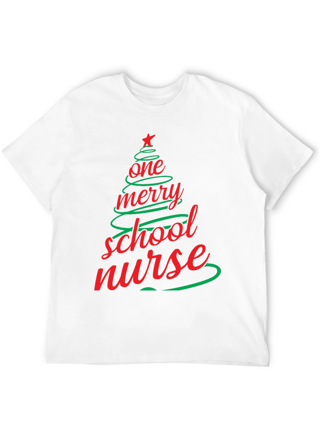 Merry School Nurse Christmas T-Shirt