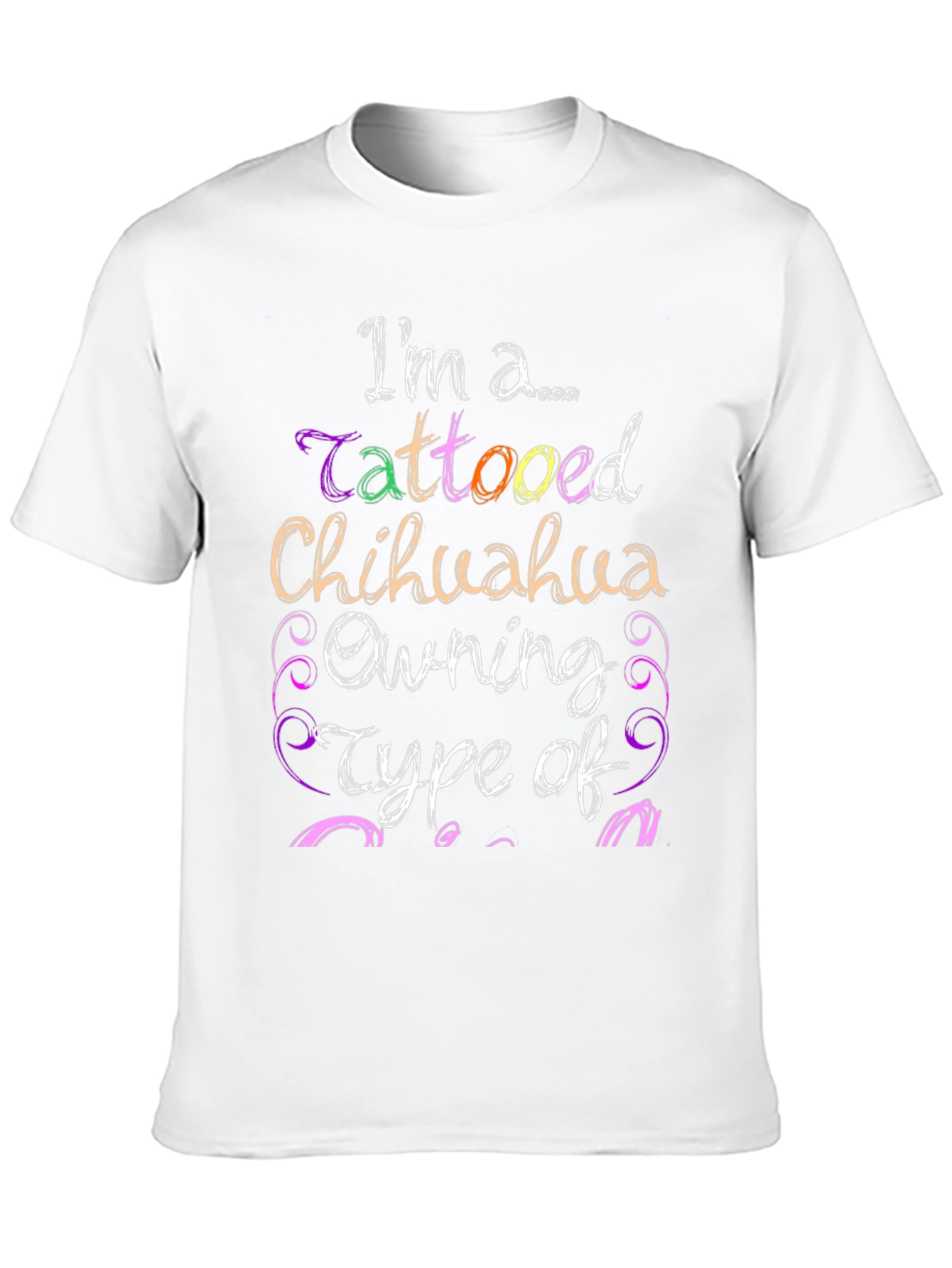 Tattooed Chihuahua Owner Black Graphic Tee