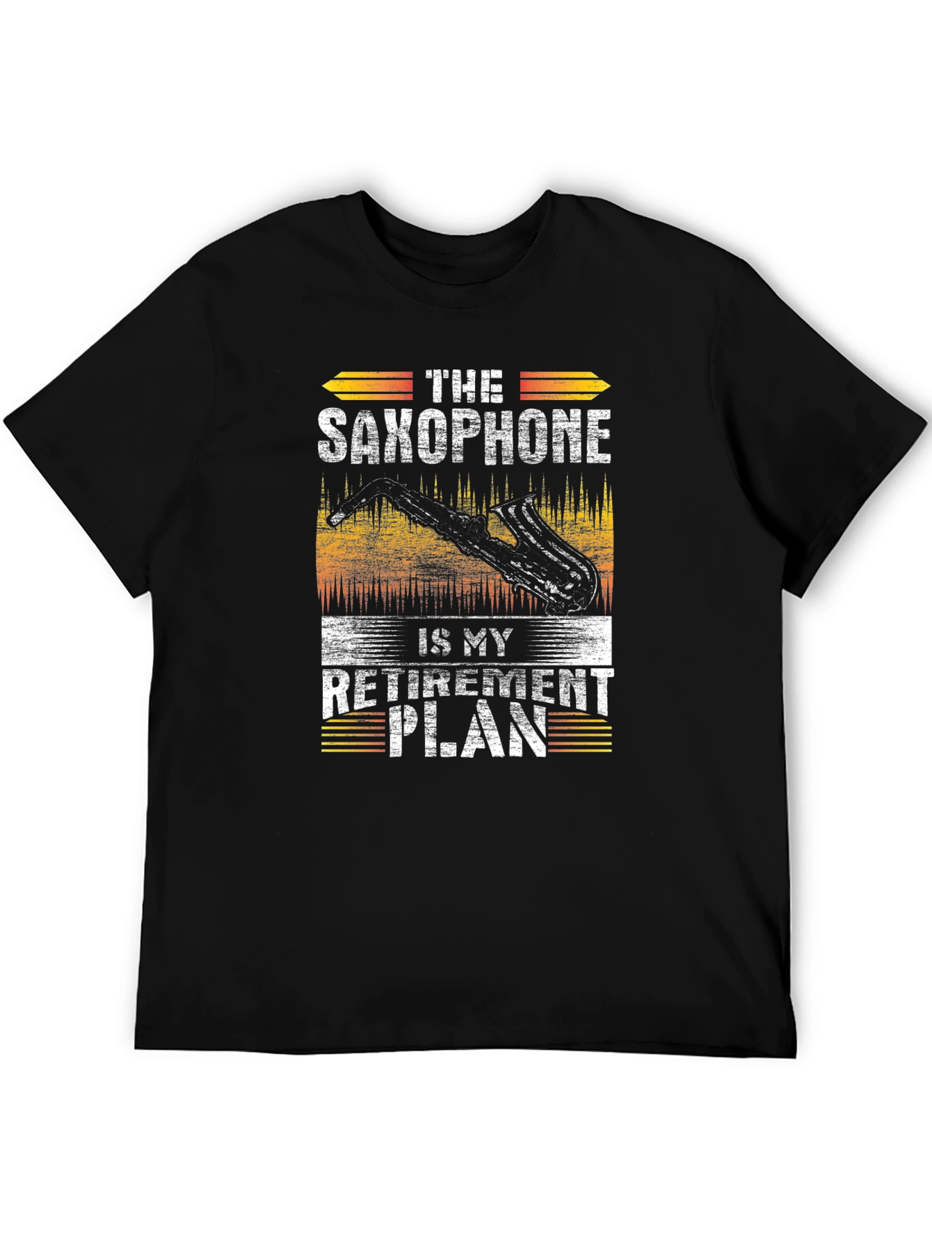 Saxophone Retirement Plan Graphic T-Shirt - Music Lover Tee