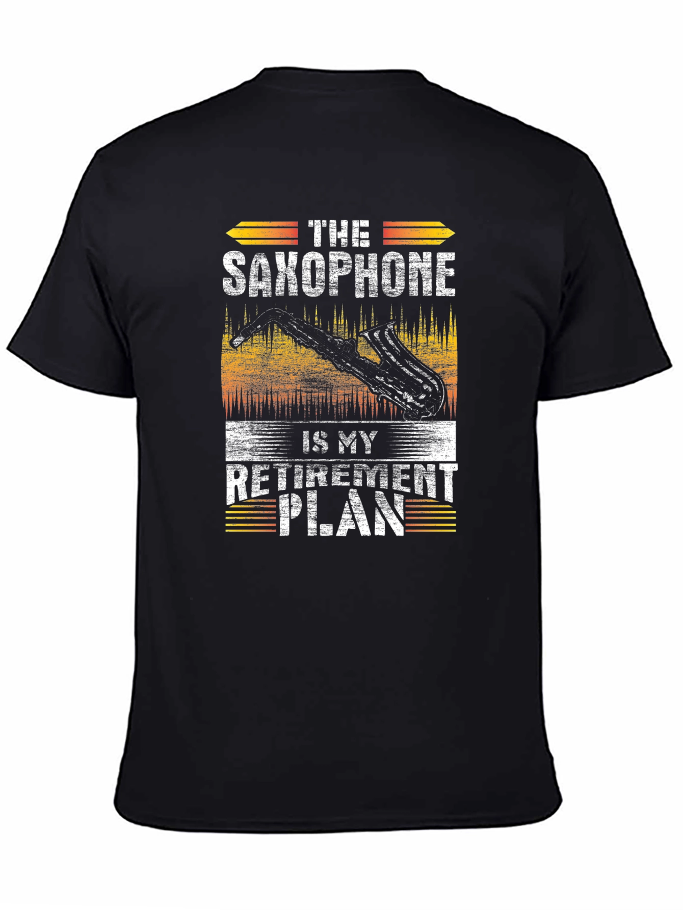 Saxophone Retirement Plan Graphic T-Shirt - Music Lover Tee