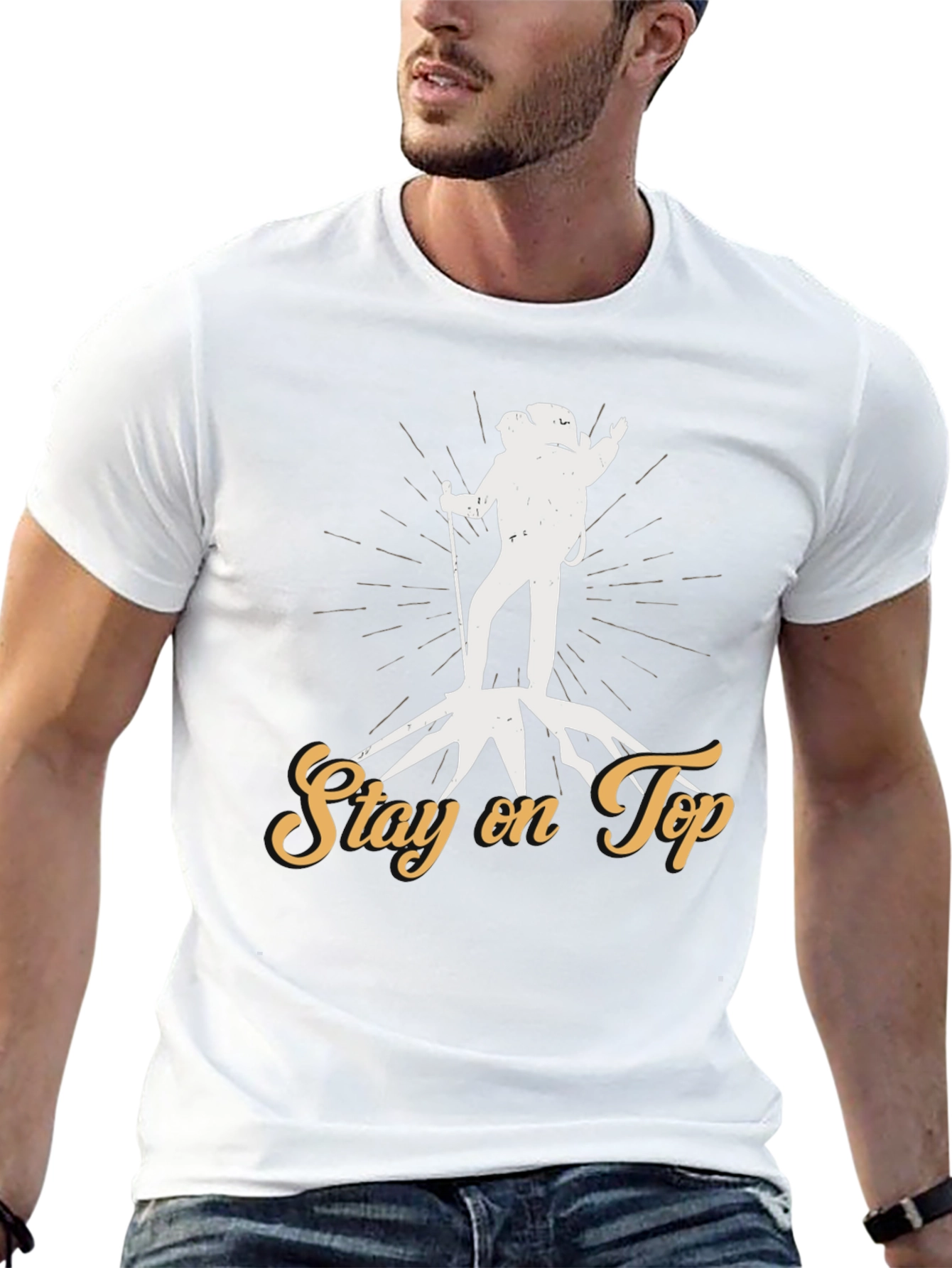 Stay on Top Hiking Graphic Tee