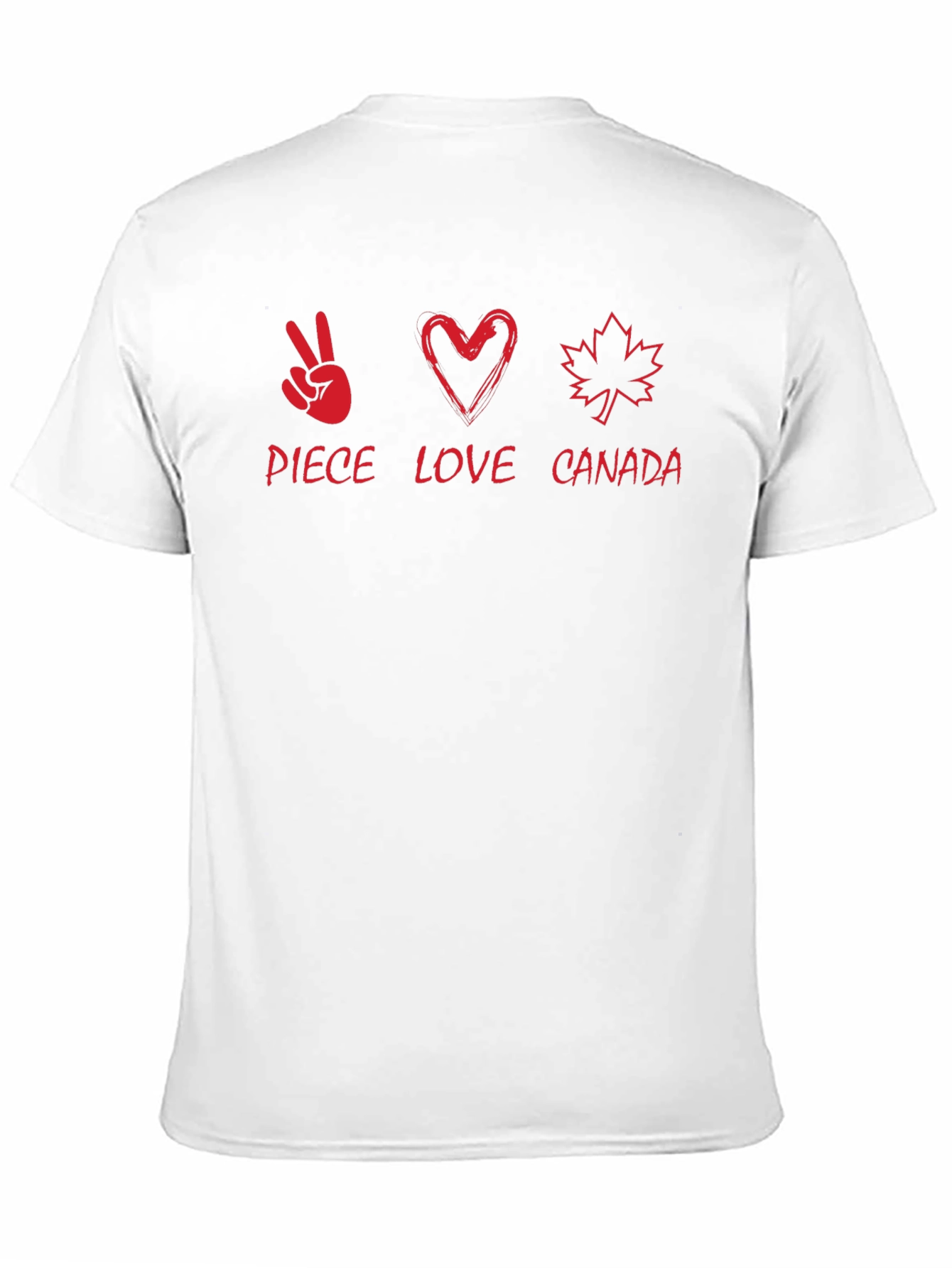 Peace Love Canada T-Shirt - Soft Cotton Tee