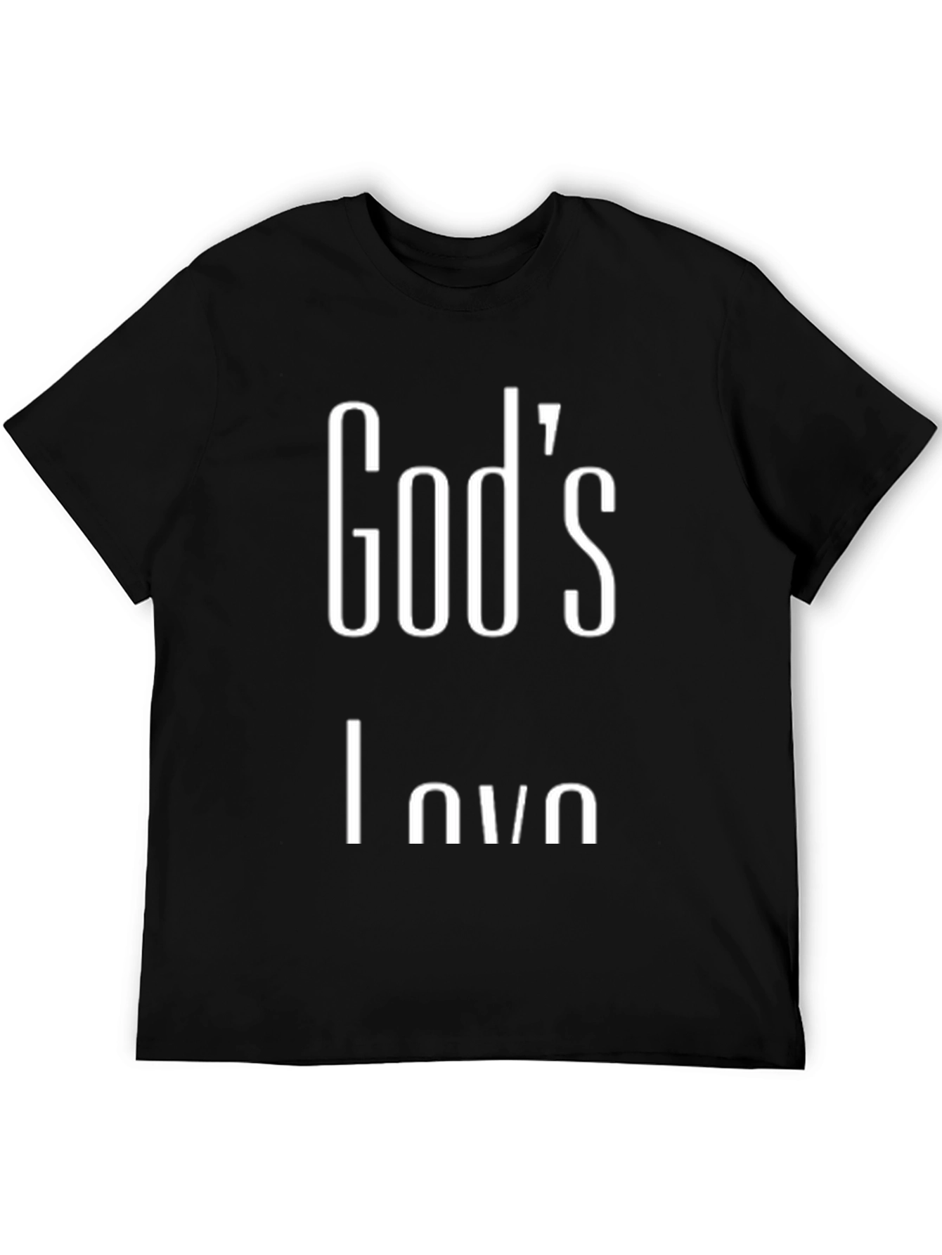Gods Love Black Graphic Tee