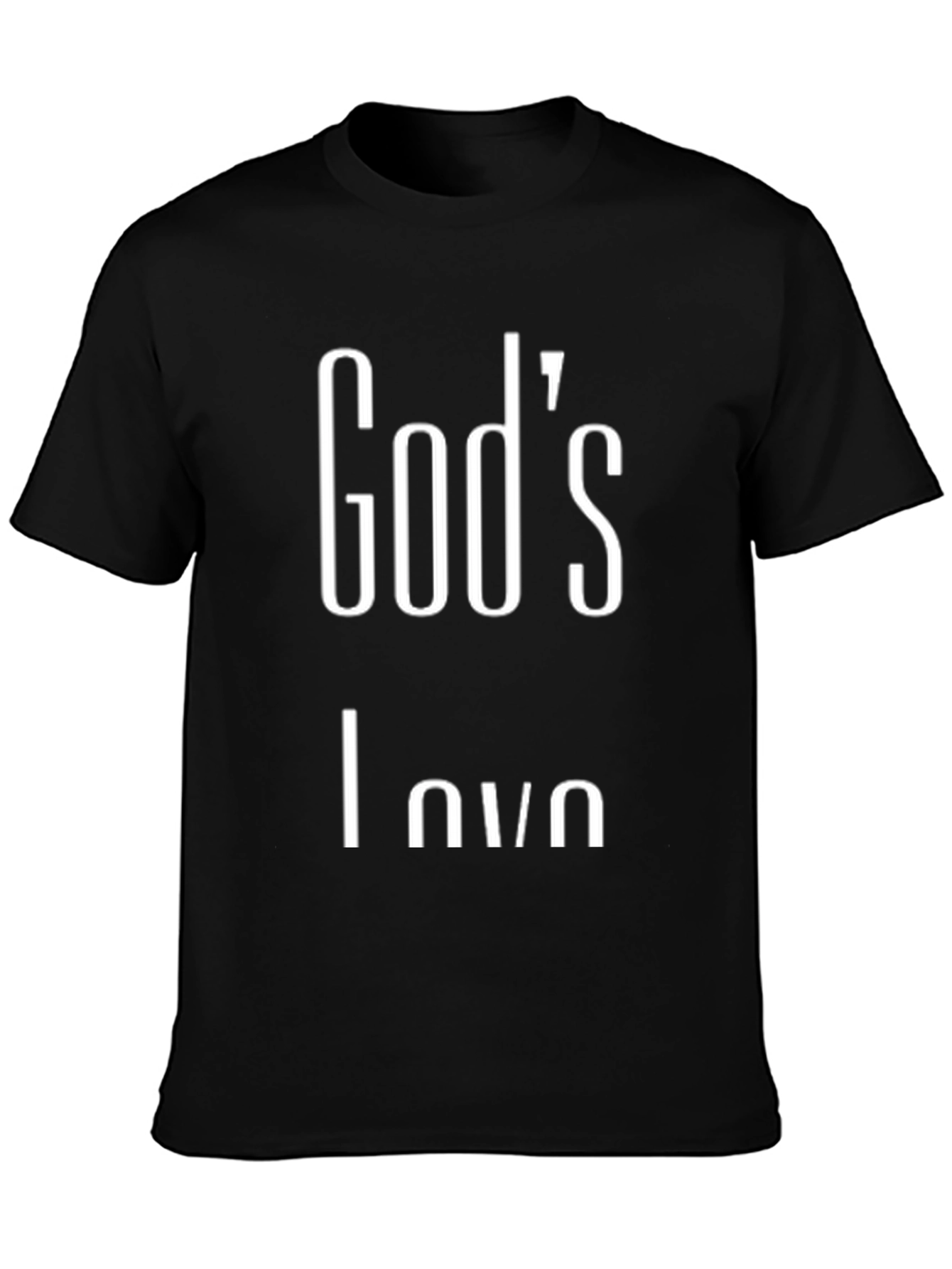 Gods Love Black Graphic Tee