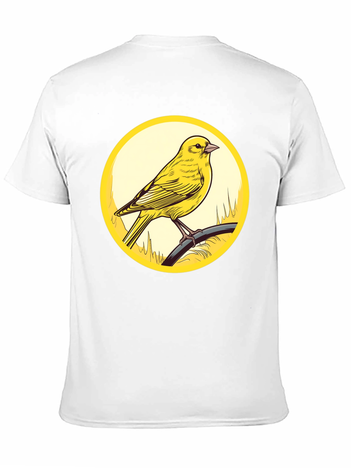 Canary Bird Graphic T-Shirt - Black