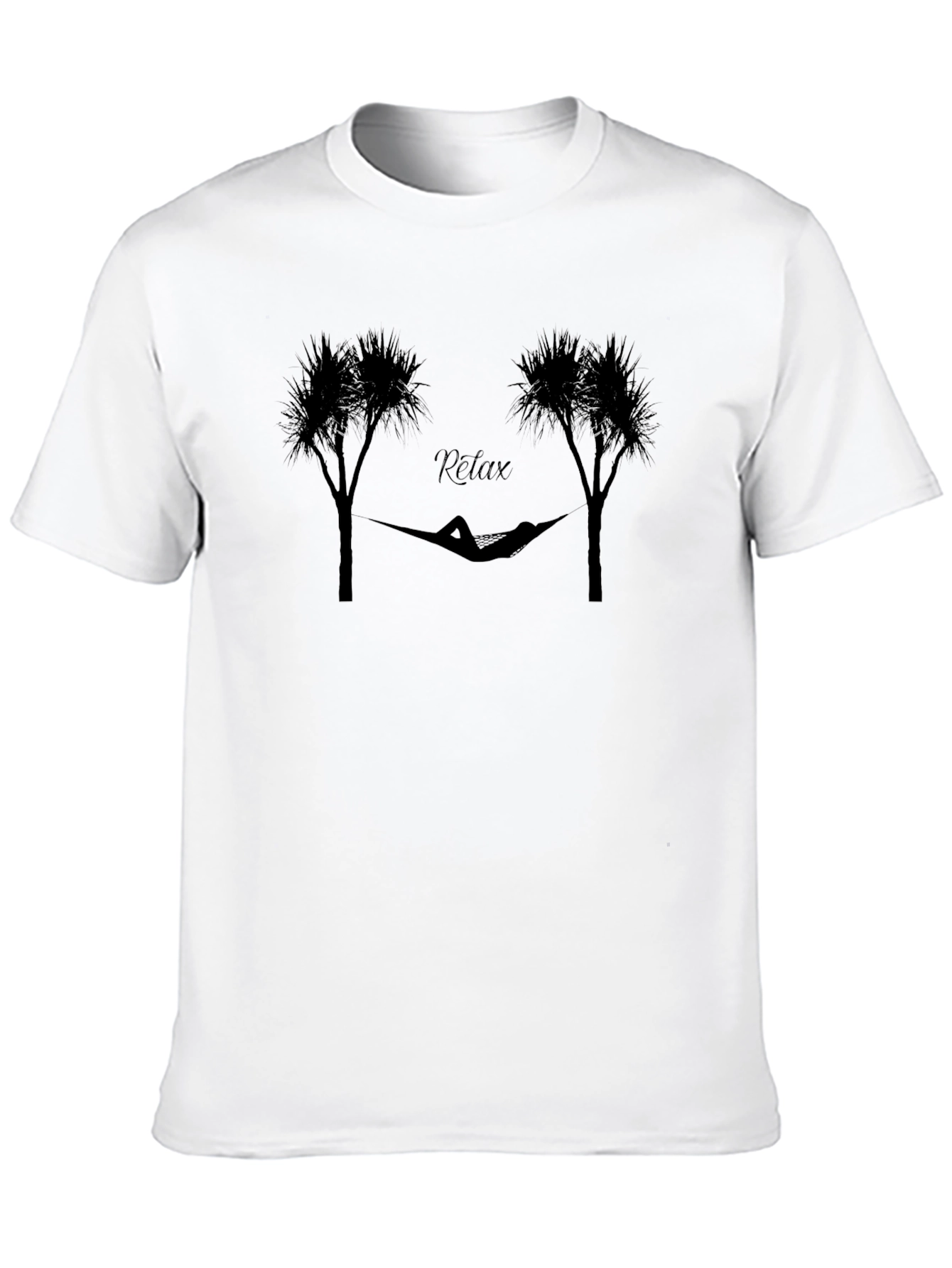 Relaxing Hammock Graphic Tee - Black