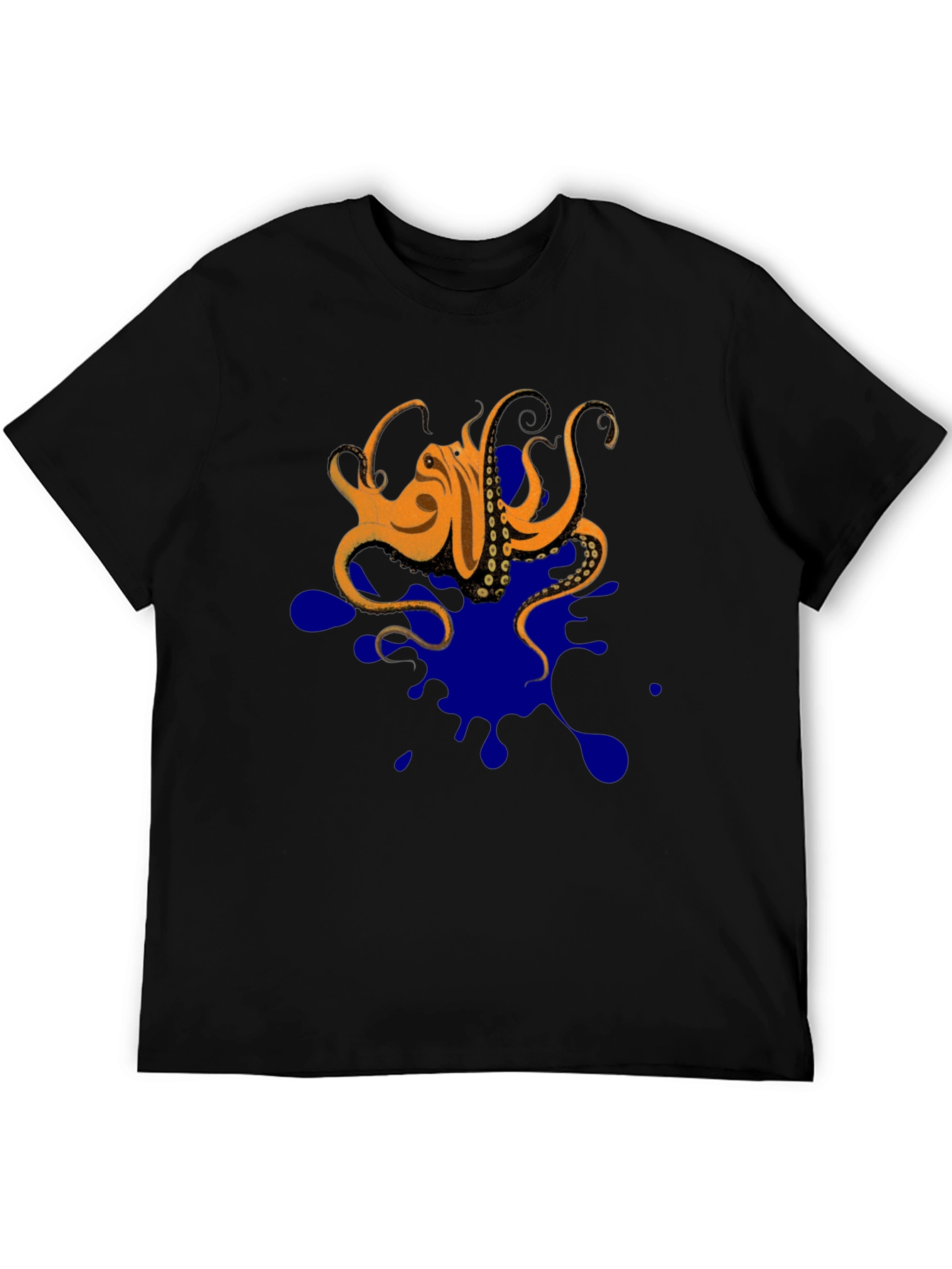 Octopus Ink Splatter T-Shirt - Unique Graphic Tee