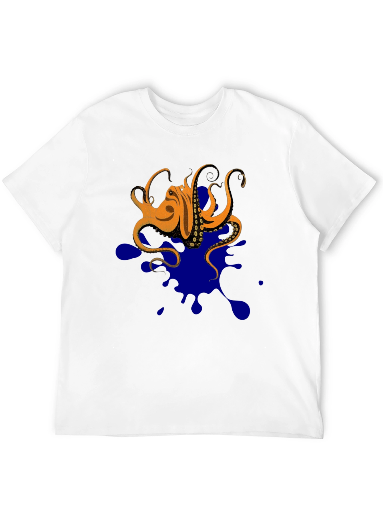 Octopus Ink Splatter T-Shirt - Unique Graphic Tee