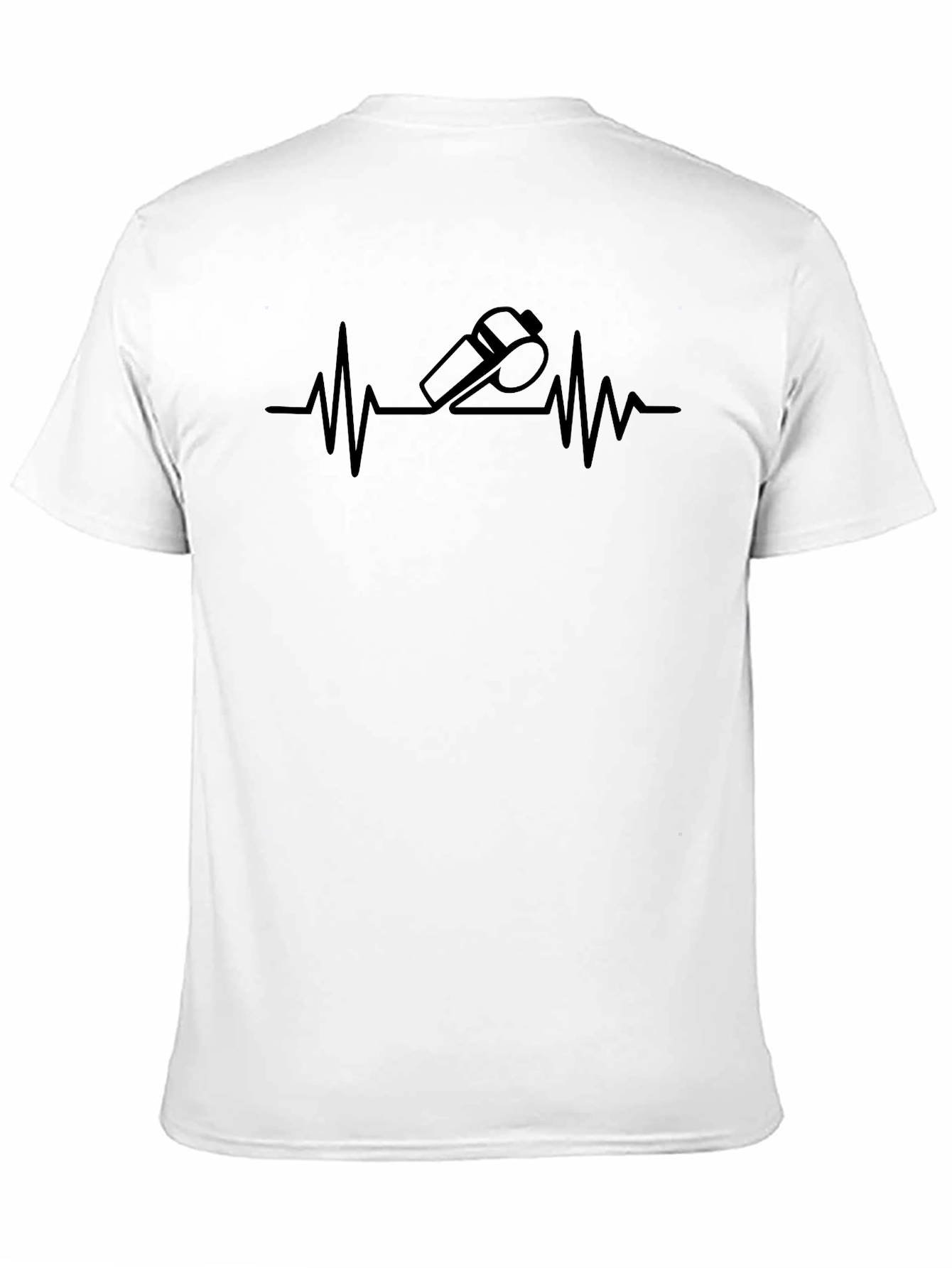 Heartbeat Whistle Graphic Tee - Black