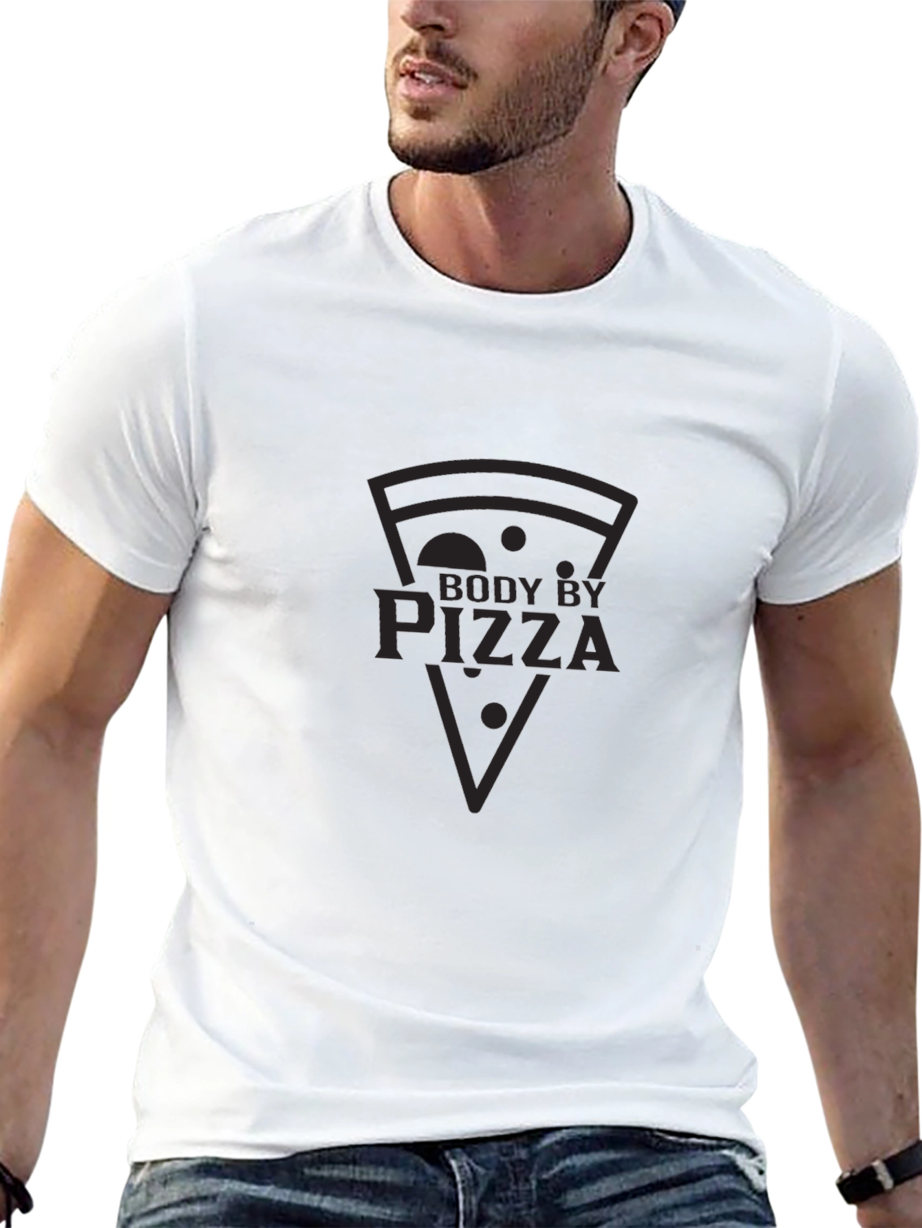 Body By Pizza Graphic Tee - Black