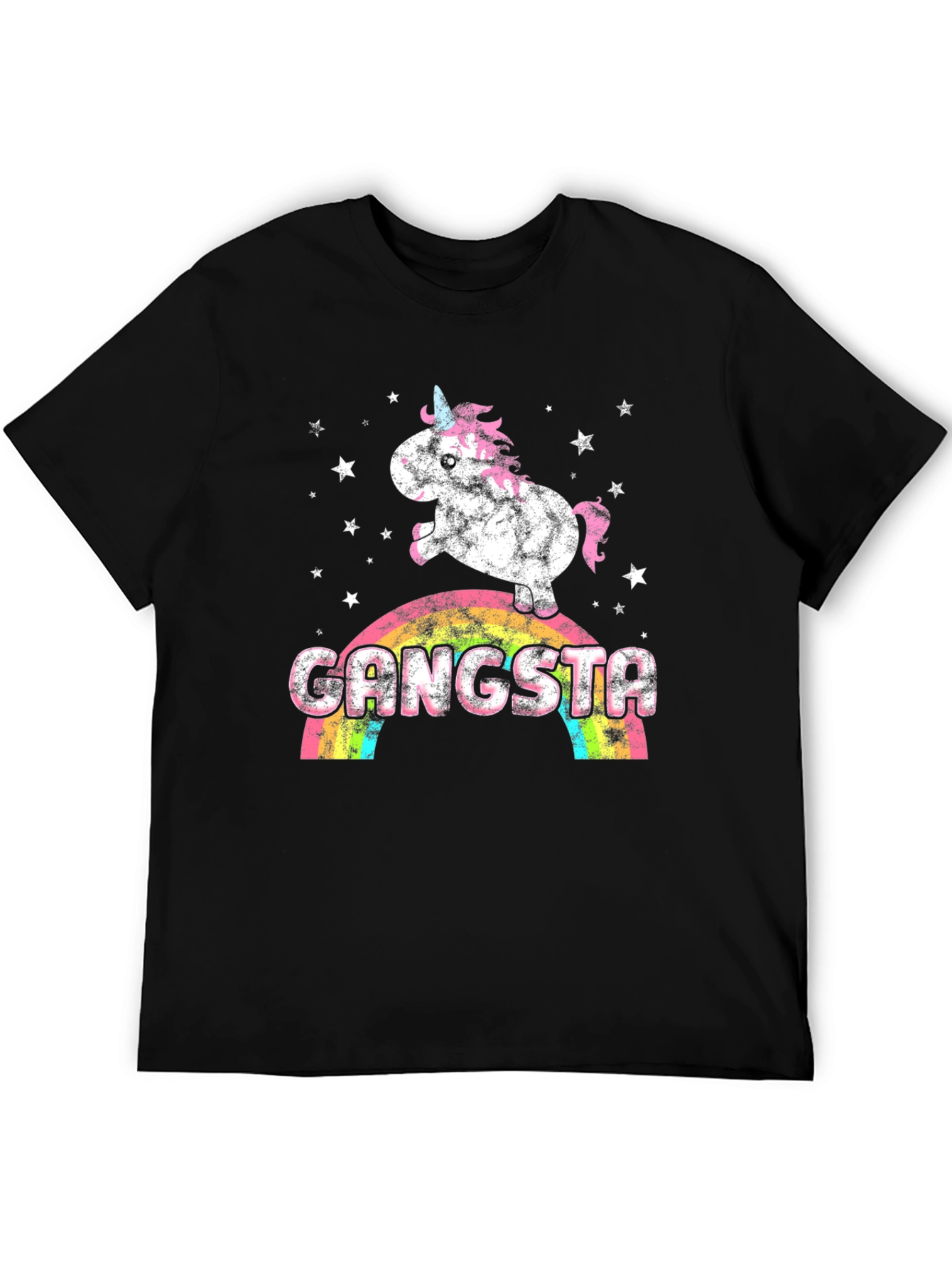 Gangsta Unicorn Rainbow Graphic Tee