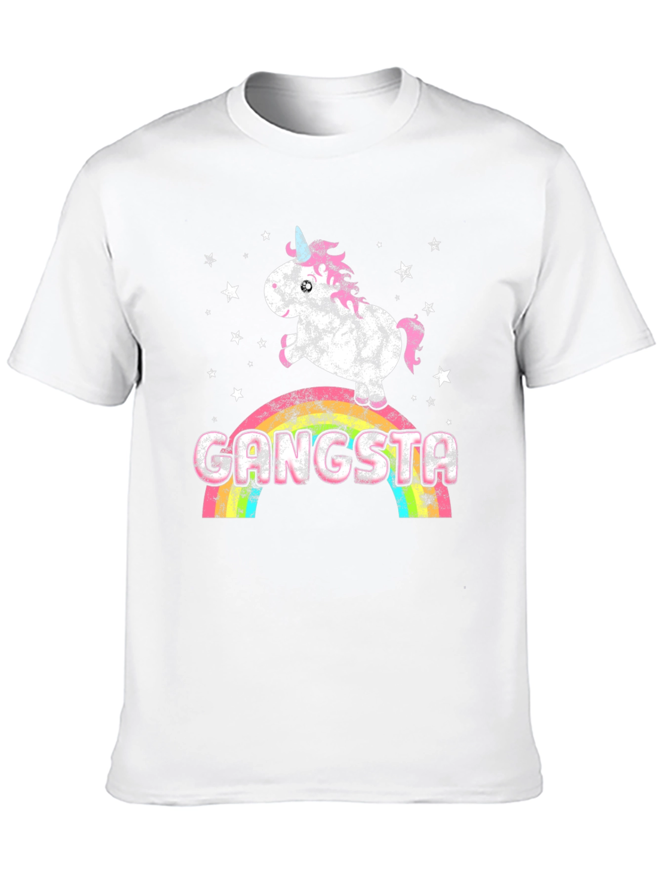 Gangsta Unicorn Rainbow Graphic Tee