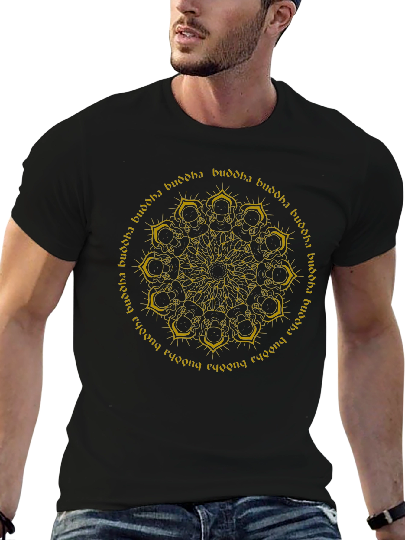 Buddha Mandala Graphic T-Shirt