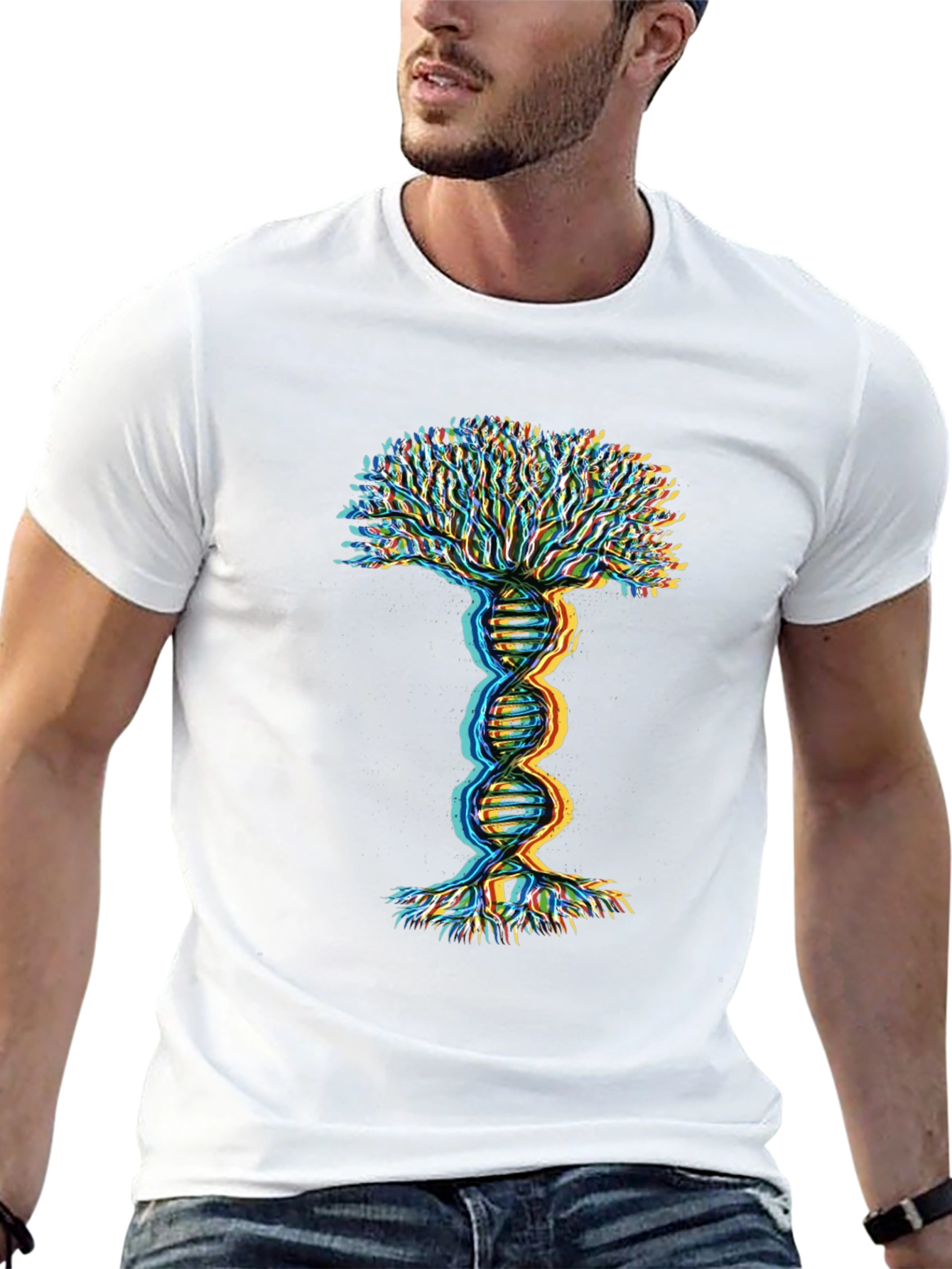 DNA Tree of Life Graphic Tee - Black