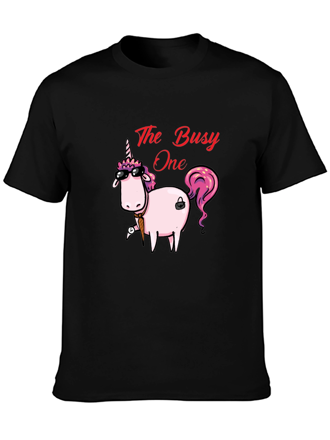 The Busy One Unicorn Graphic T-Shirt