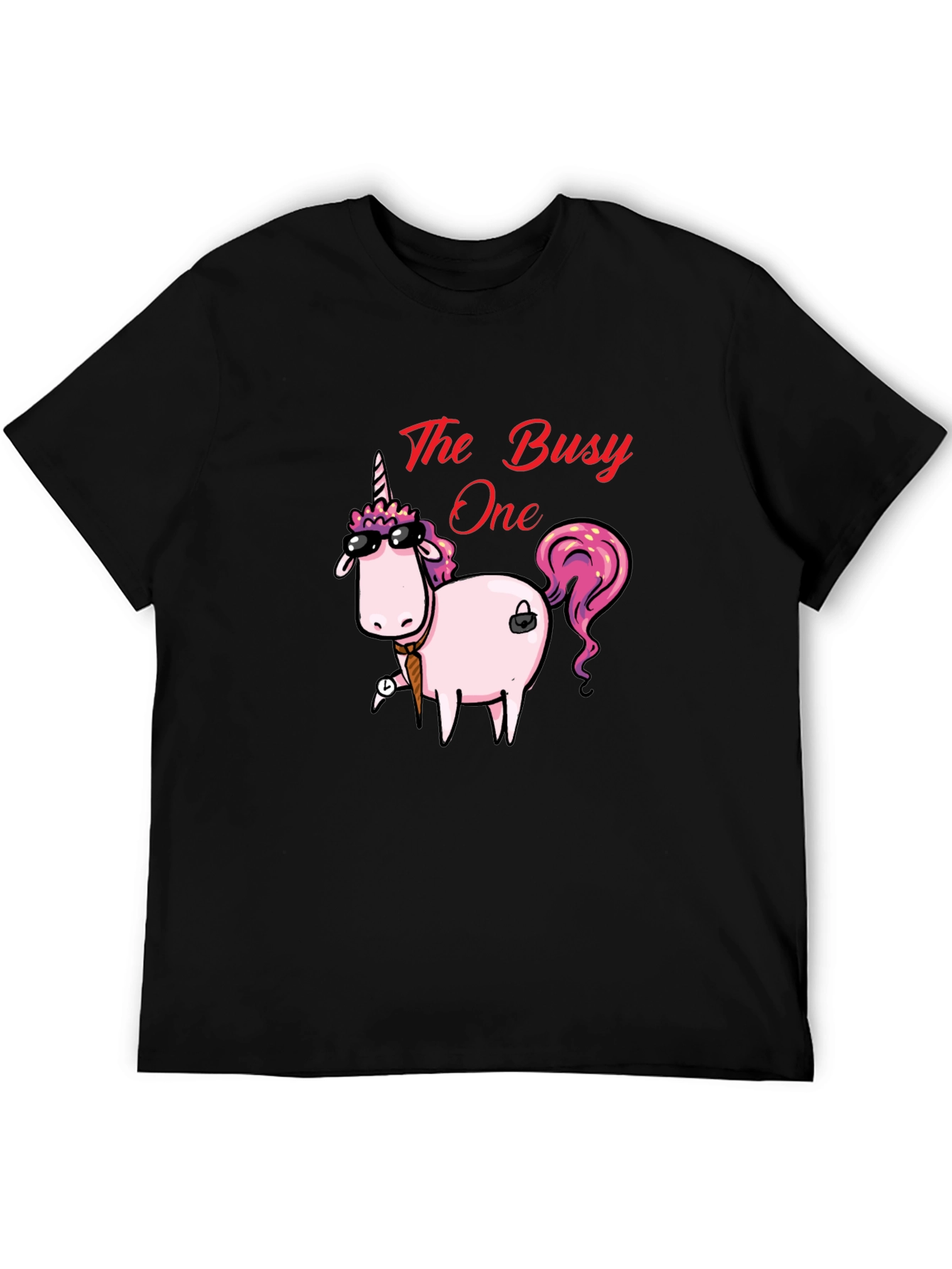 The Busy One Unicorn Graphic T-Shirt