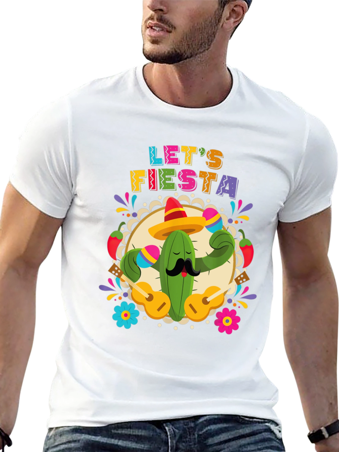 Lets Fiesta Cactus T-Shirt - Cinco De Mayo