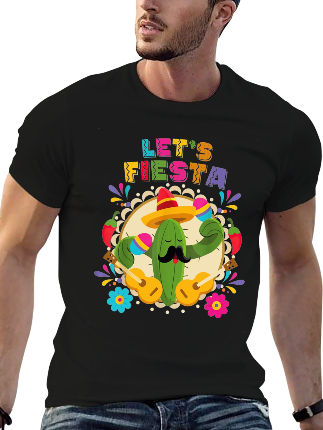 Lets Fiesta Cactus T-Shirt - Cinco De Mayo