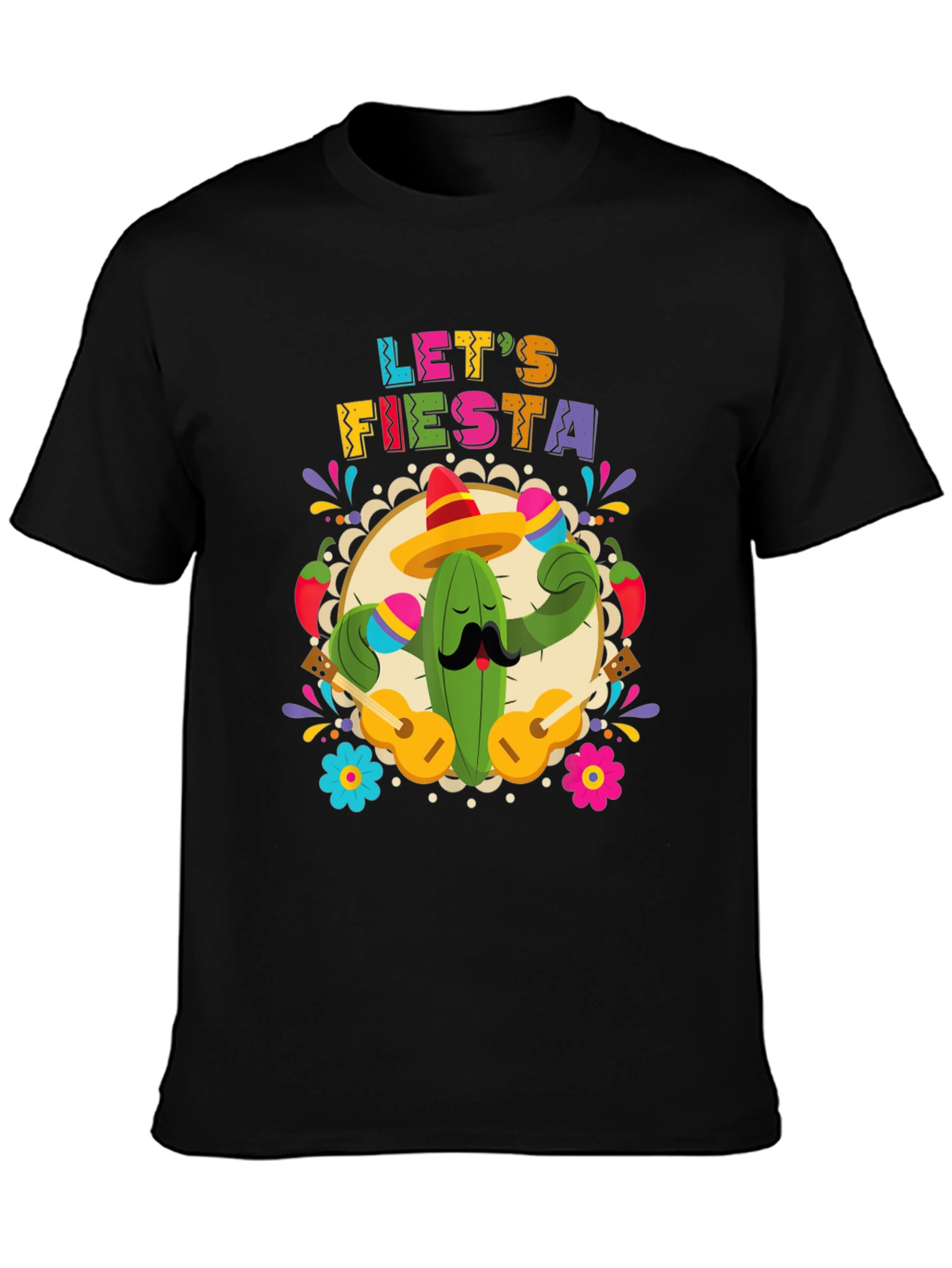 Lets Fiesta Cactus T-Shirt - Cinco De Mayo