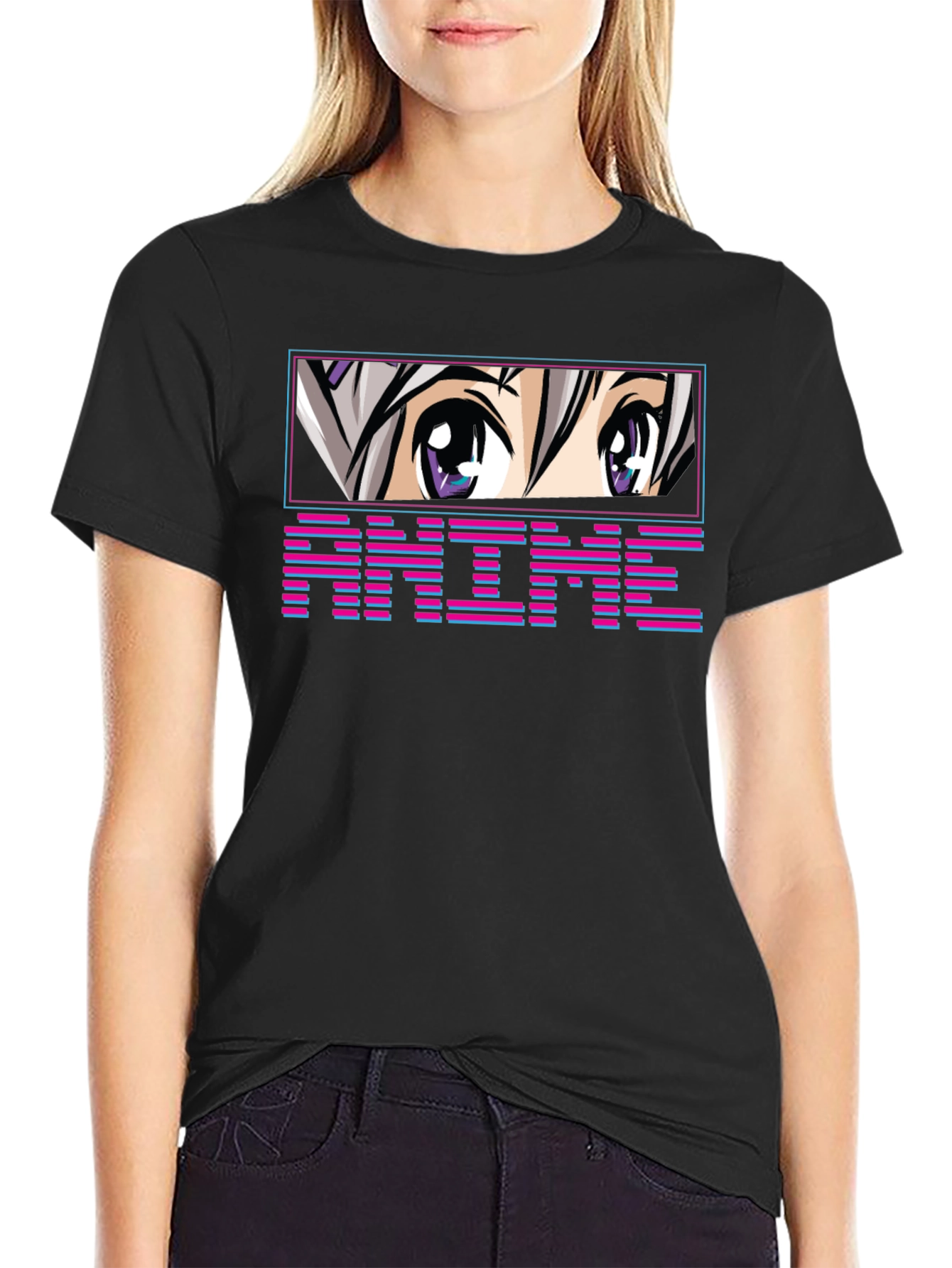 Anime Eyes T-Shirt - Unique Graphic Tee