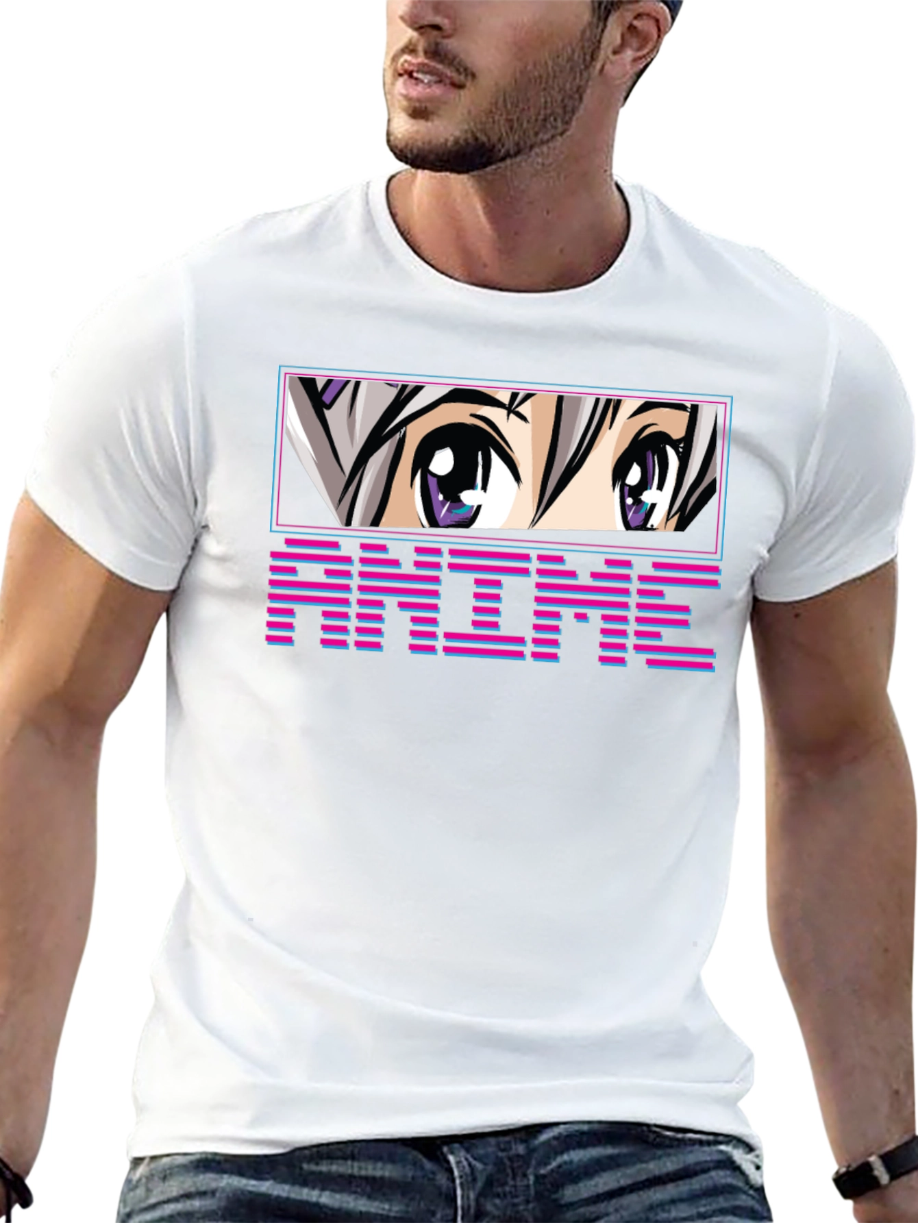 Anime Eyes T-Shirt - Unique Graphic Tee