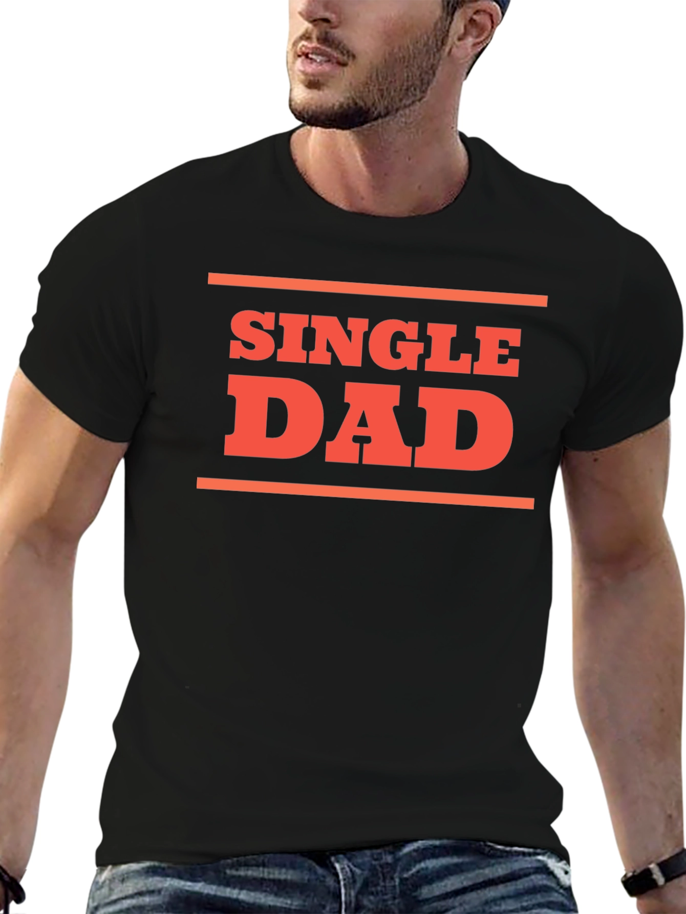 Single Dad Graphic T-Shirt - Black
