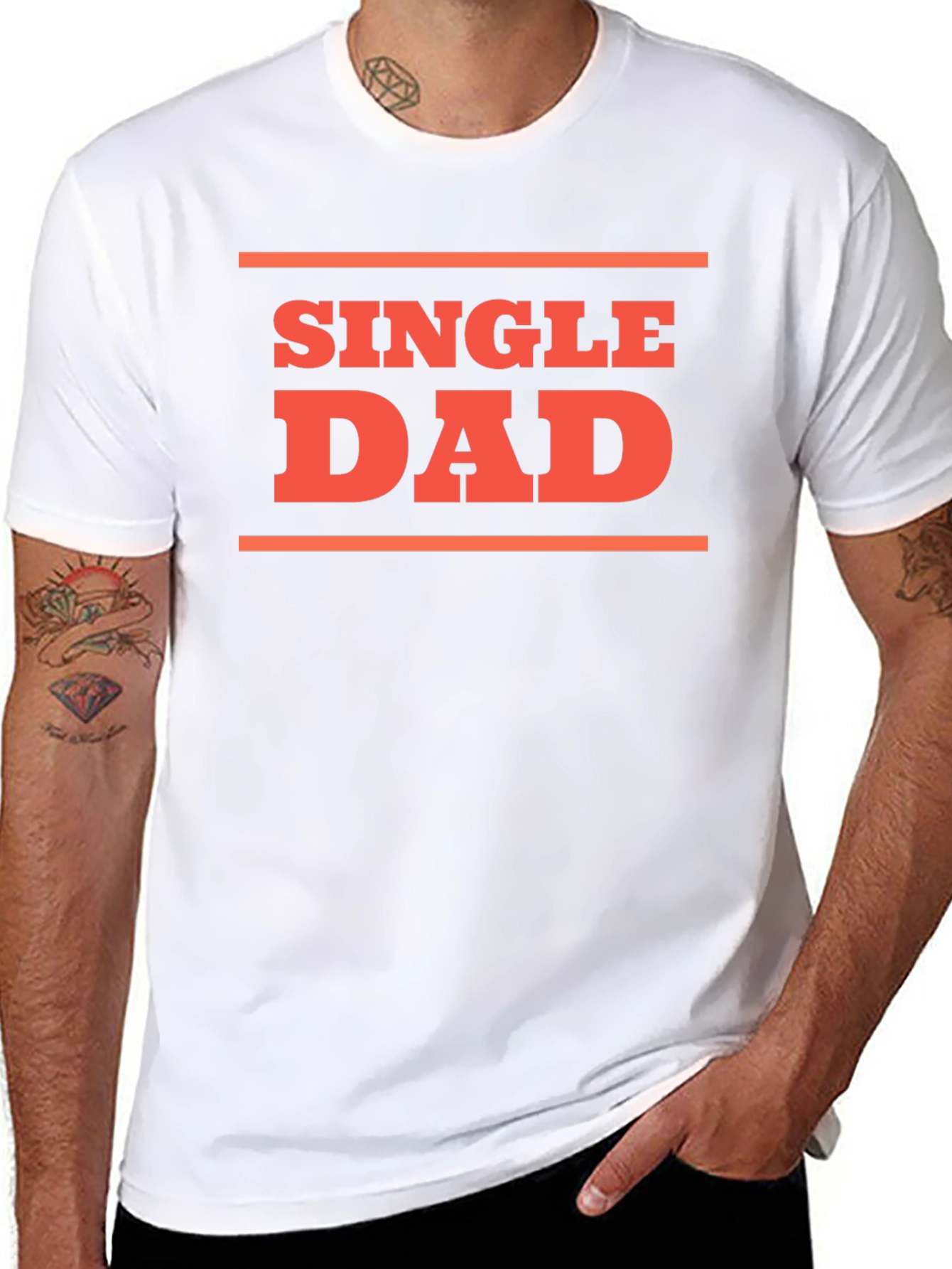 Single Dad Graphic T-Shirt - Black