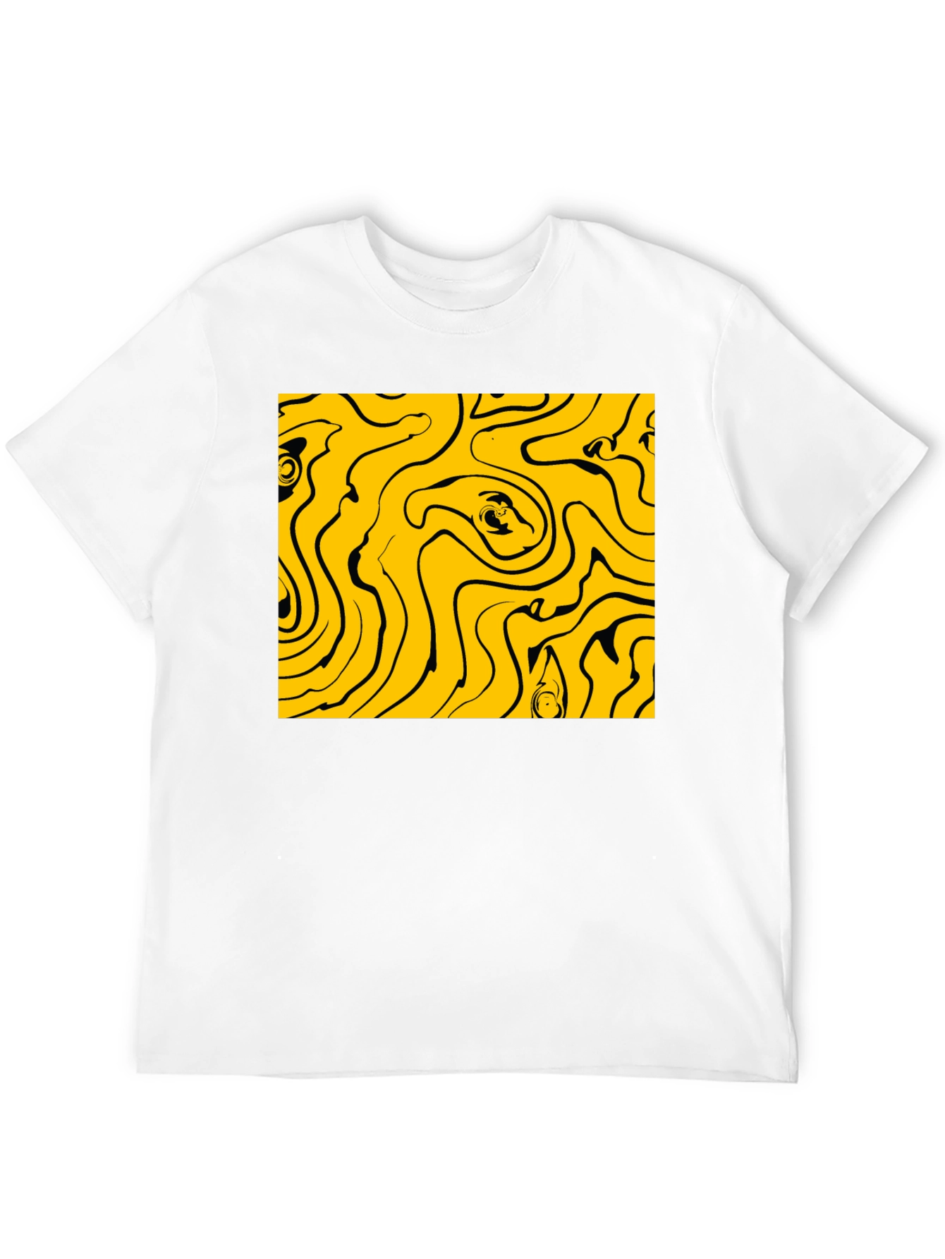 Abstract Swirl Graphic Tee