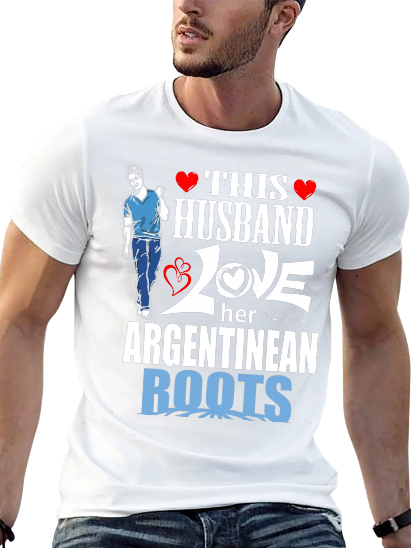 Husband Loves Her Argentinean Roots T-Shirt