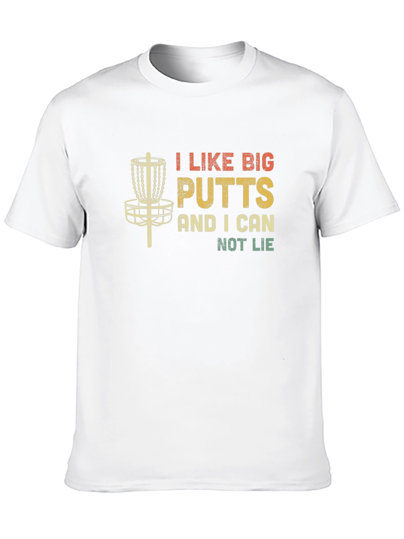 I Like Big Putts Funny Disc Golf Graphic T-Shirt